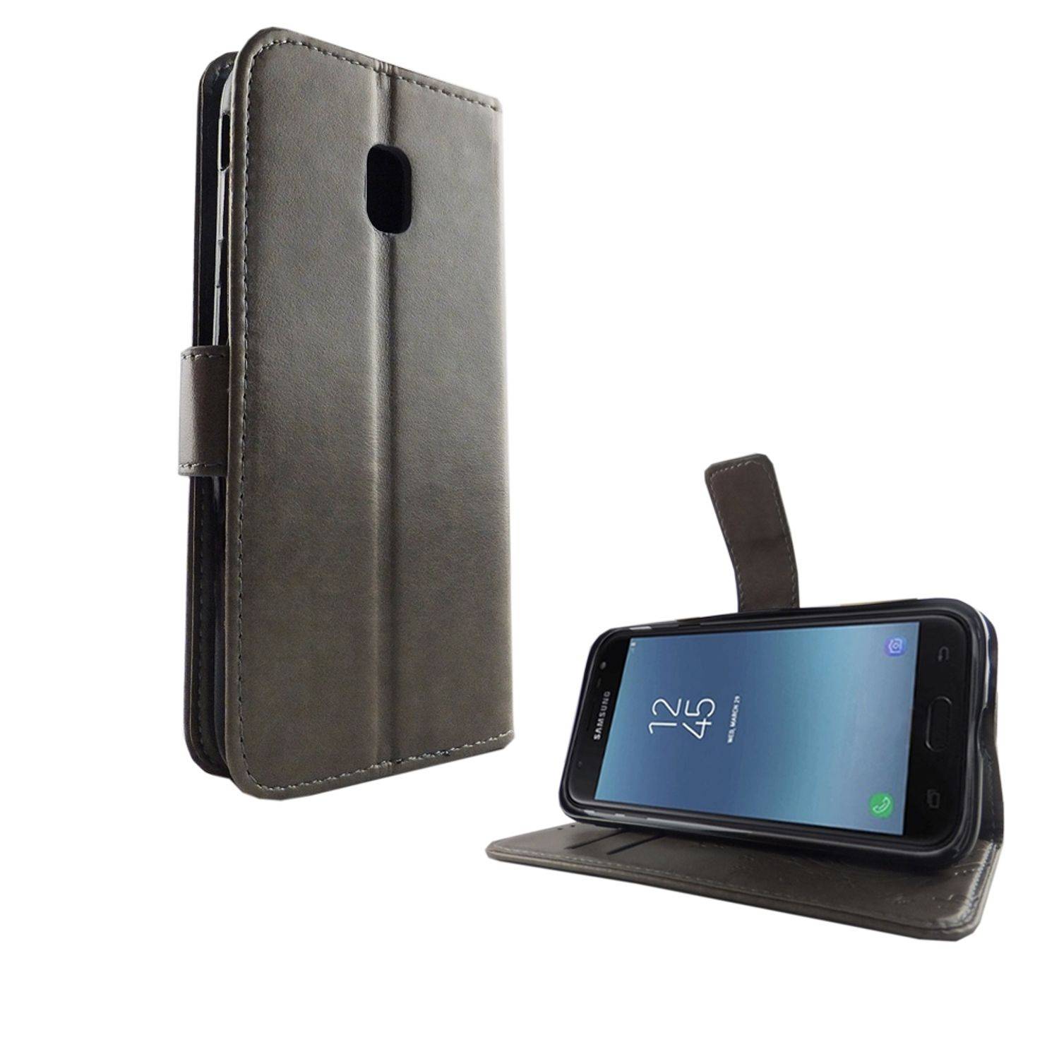 Samsung Galaxy J5 (2017) Handyhülle Bookcover Grau