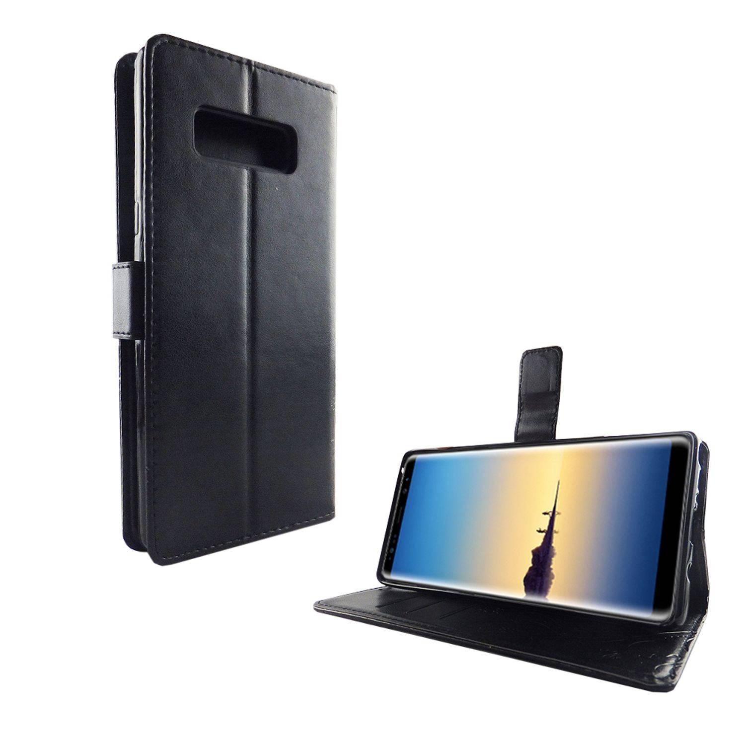 Samsung Galaxy Note 8 Handyhülle Bookcover Schwarz