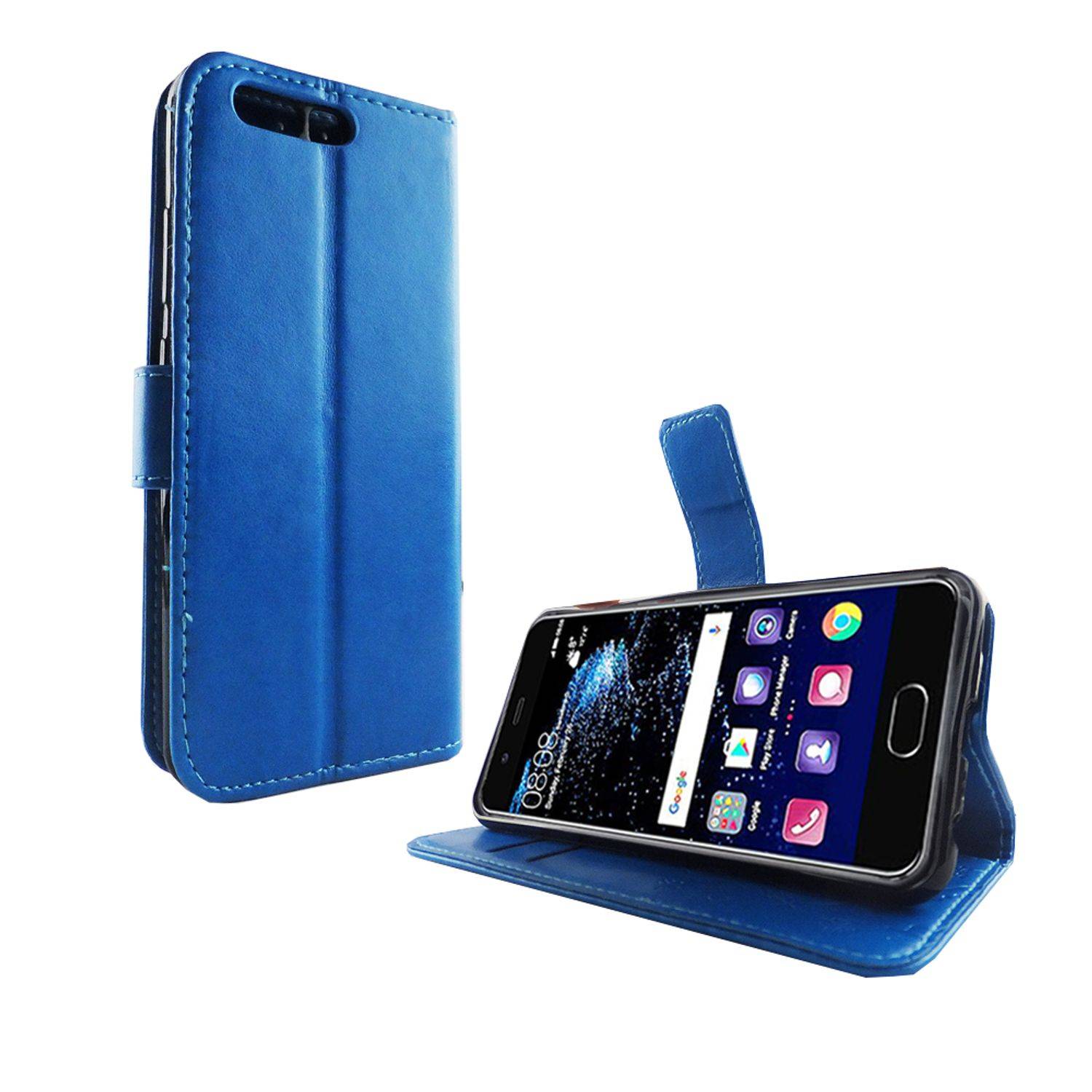 Huawei P10 Handyhülle Bookcover Blau