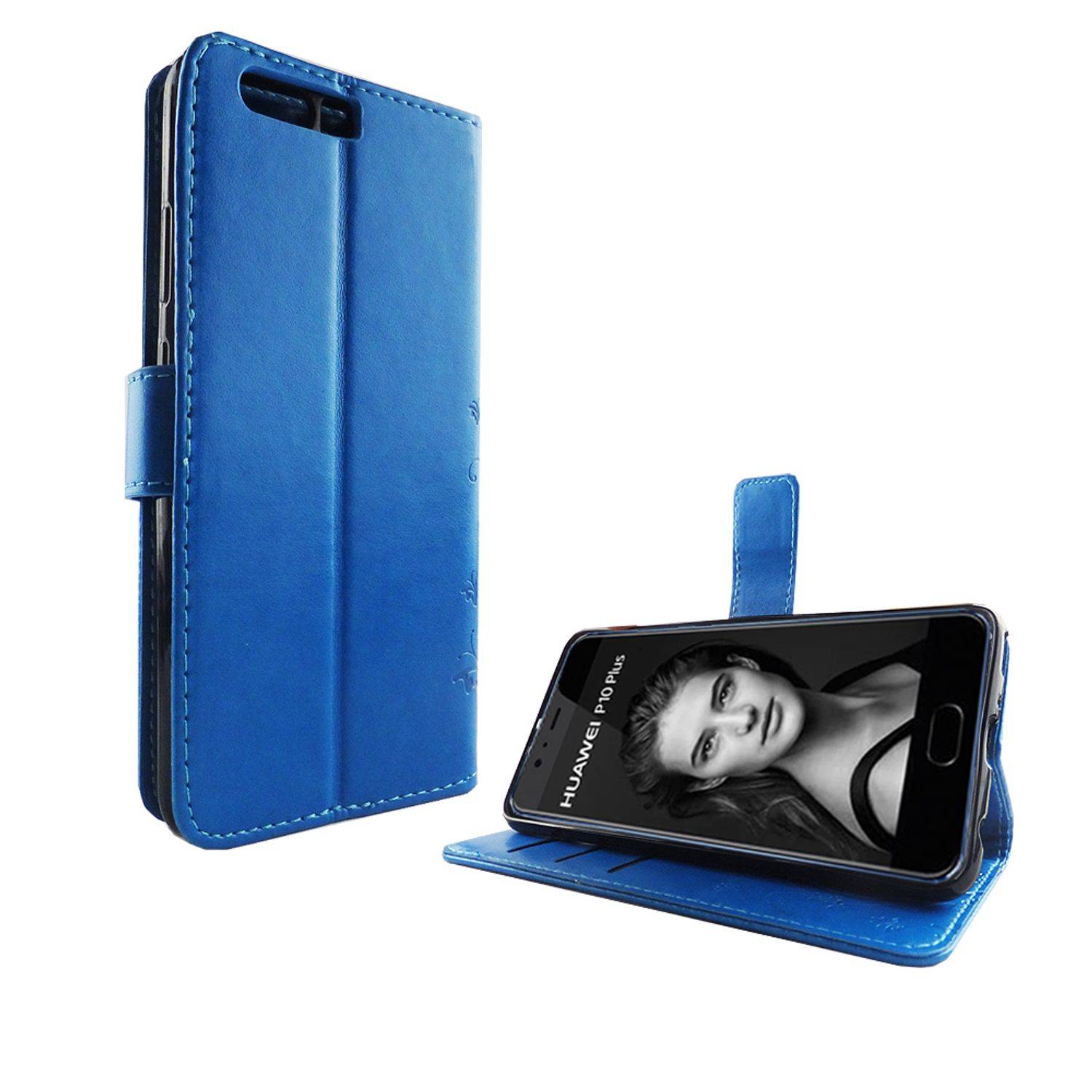 Huawei P10 Plus Handyhülle Bookcover Blau