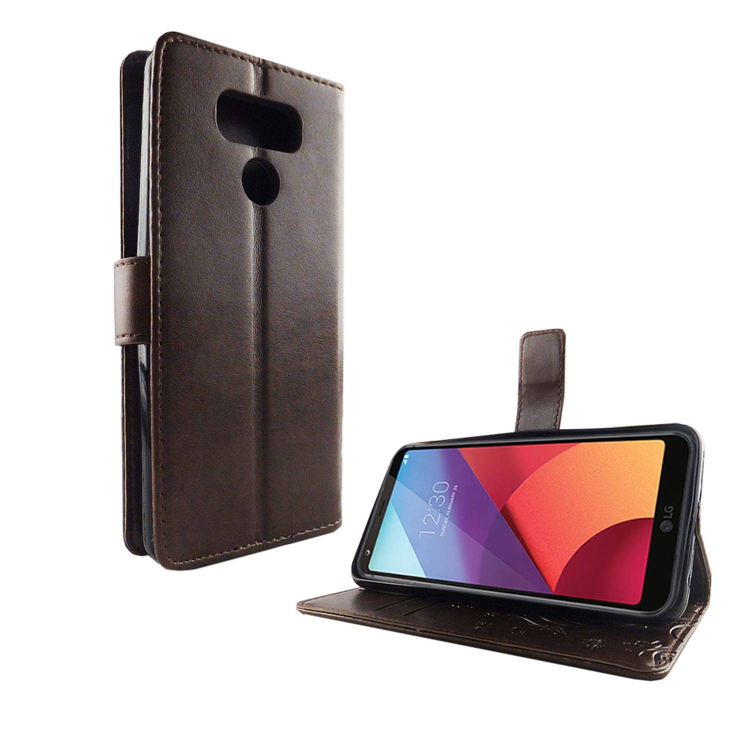 LG G6 Handyhülle Bookcover Braun