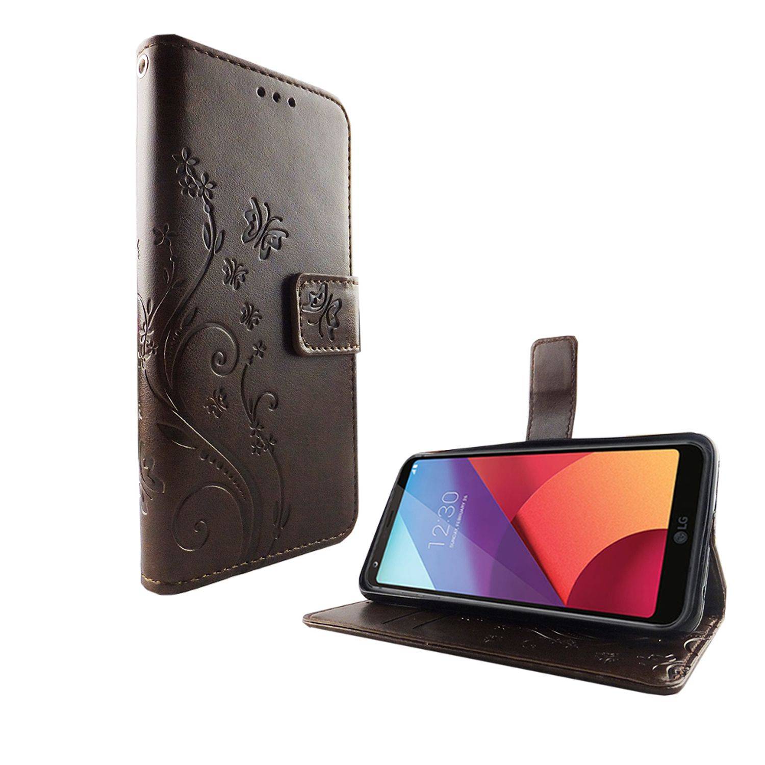 LG G6 Handyhülle Bookcover Braun