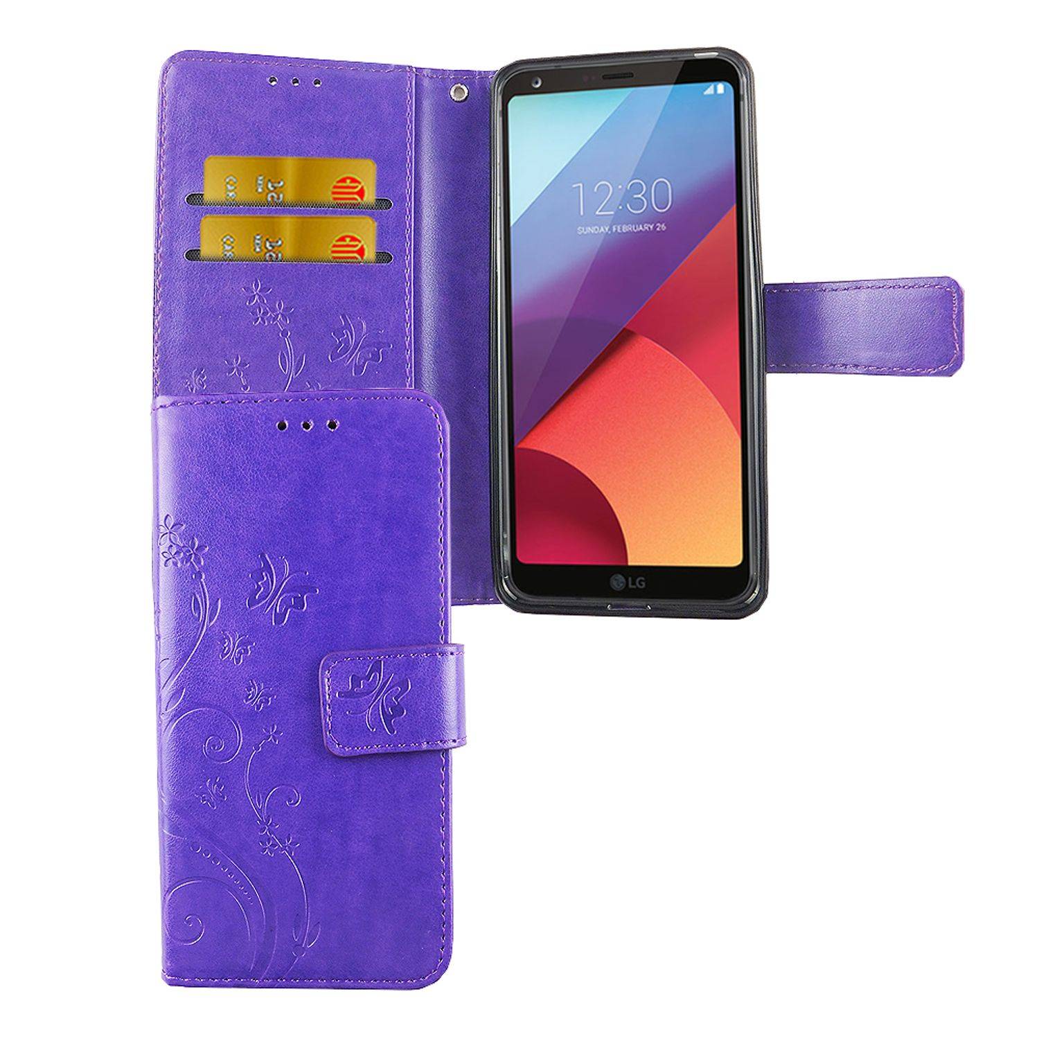 LG G6 Handyhülle Bookcover Violett