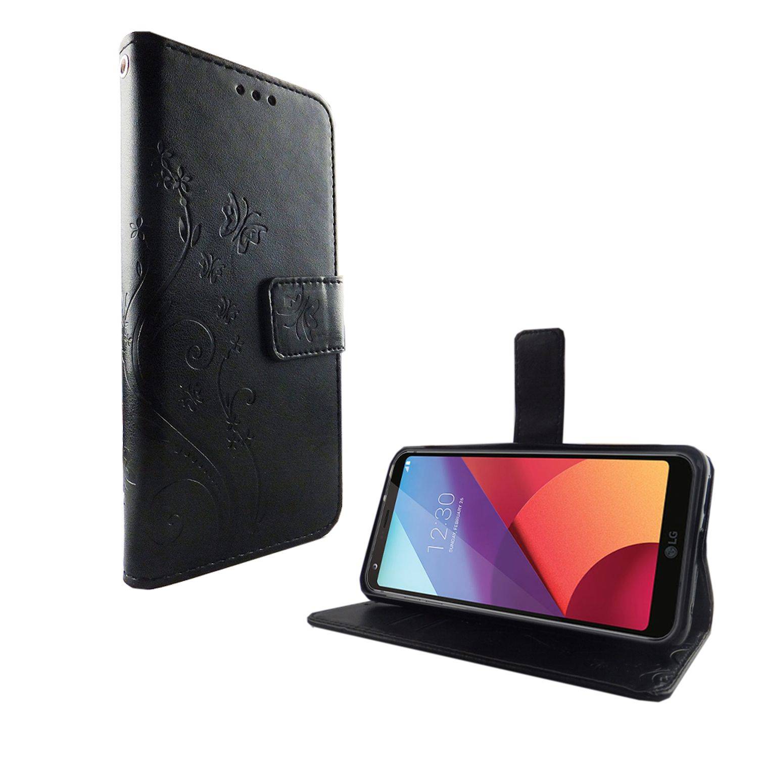 LG G6 Handyhülle Bookcover Schwarz