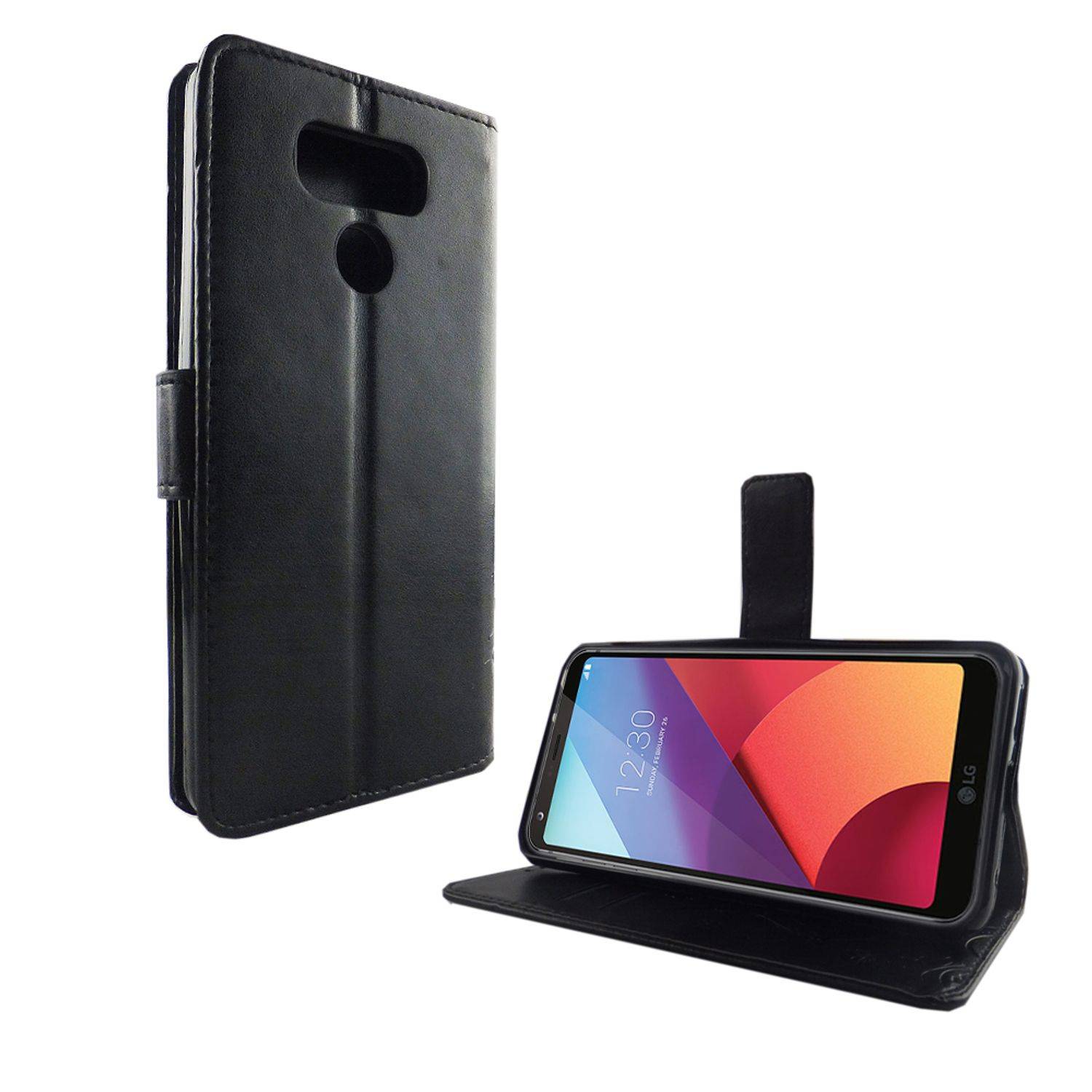 LG G6 Handyhülle Bookcover Schwarz