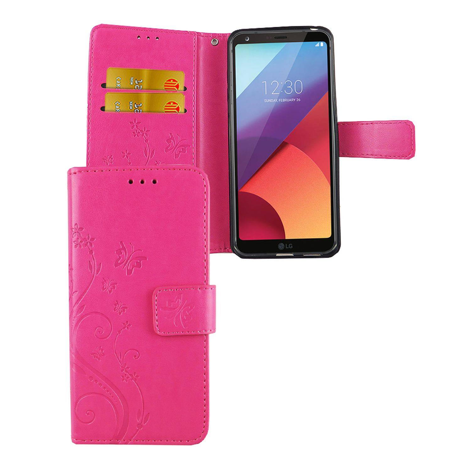 LG G6 Handyhülle Bookcover Rosa