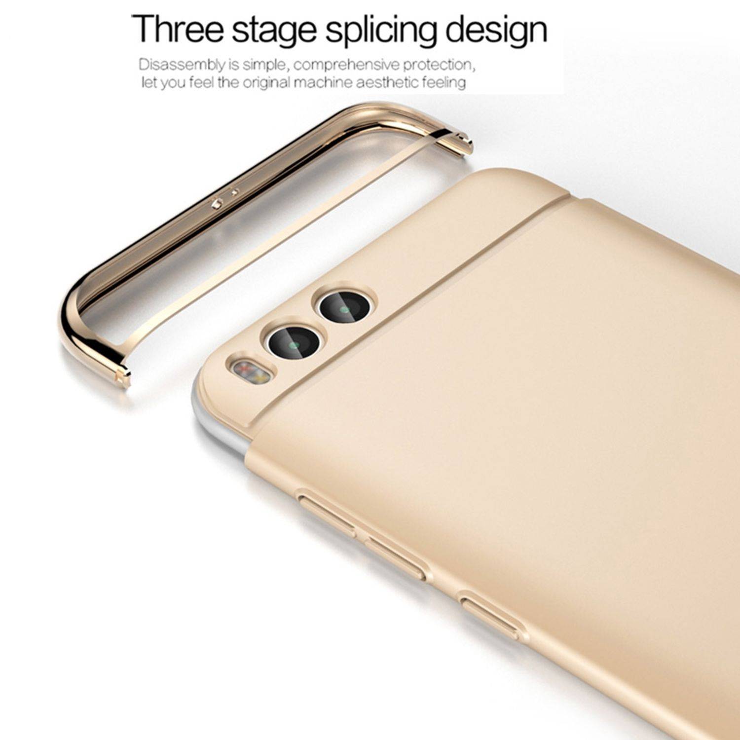 Xiaomi Mi 6 Plus Handyhülle Backcover Gold