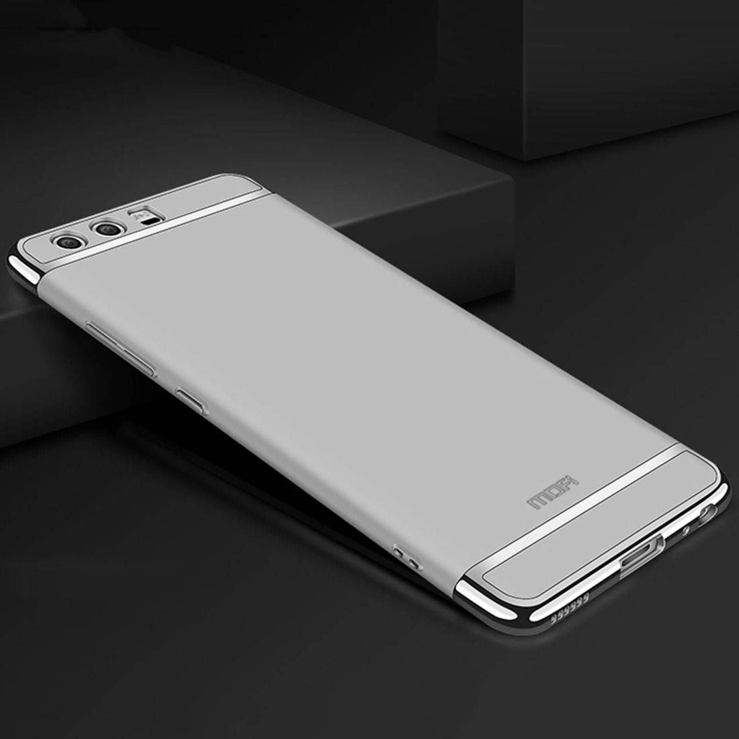 Huawei P9 Handyhülle Backcover Silber
