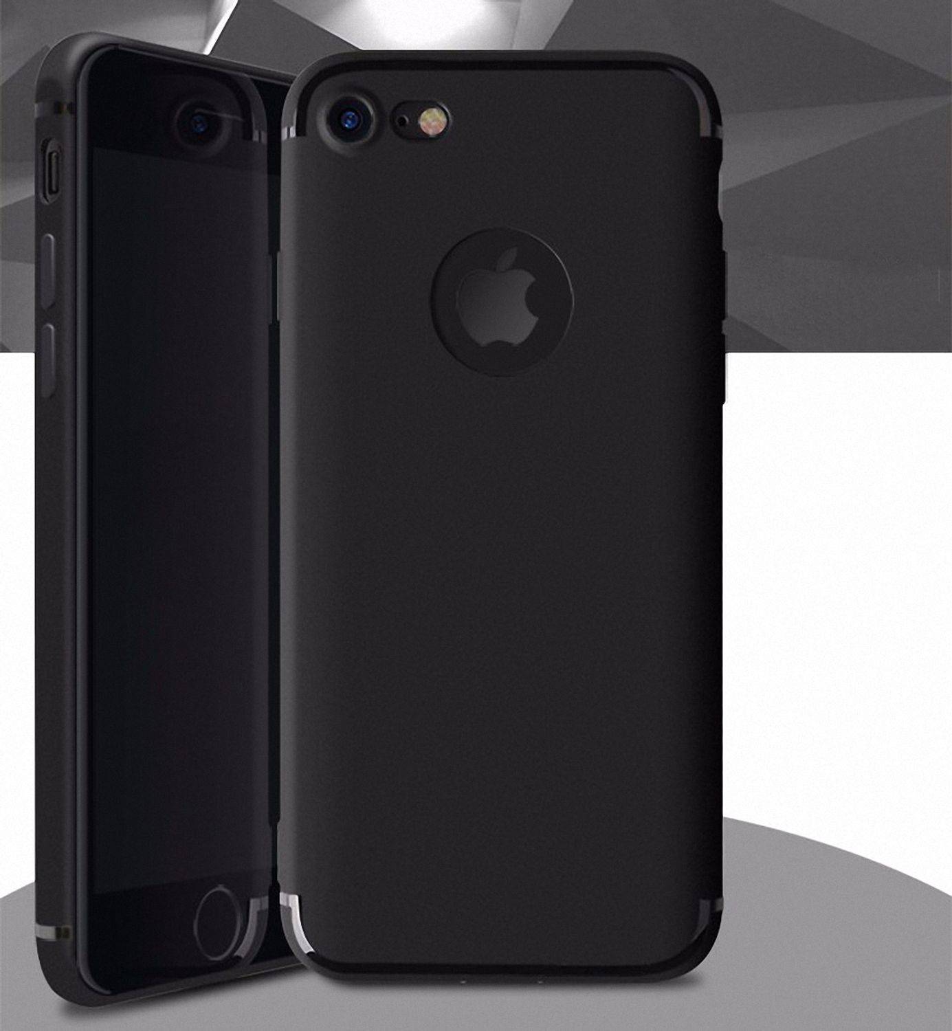 Apple iPhone 7 Plus / 8 Plus Handyhülle Backcover Schwarz