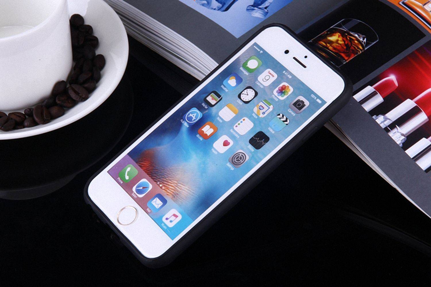 Apple iPhone 6 / 6s Handyhülle Backcover Schwarz