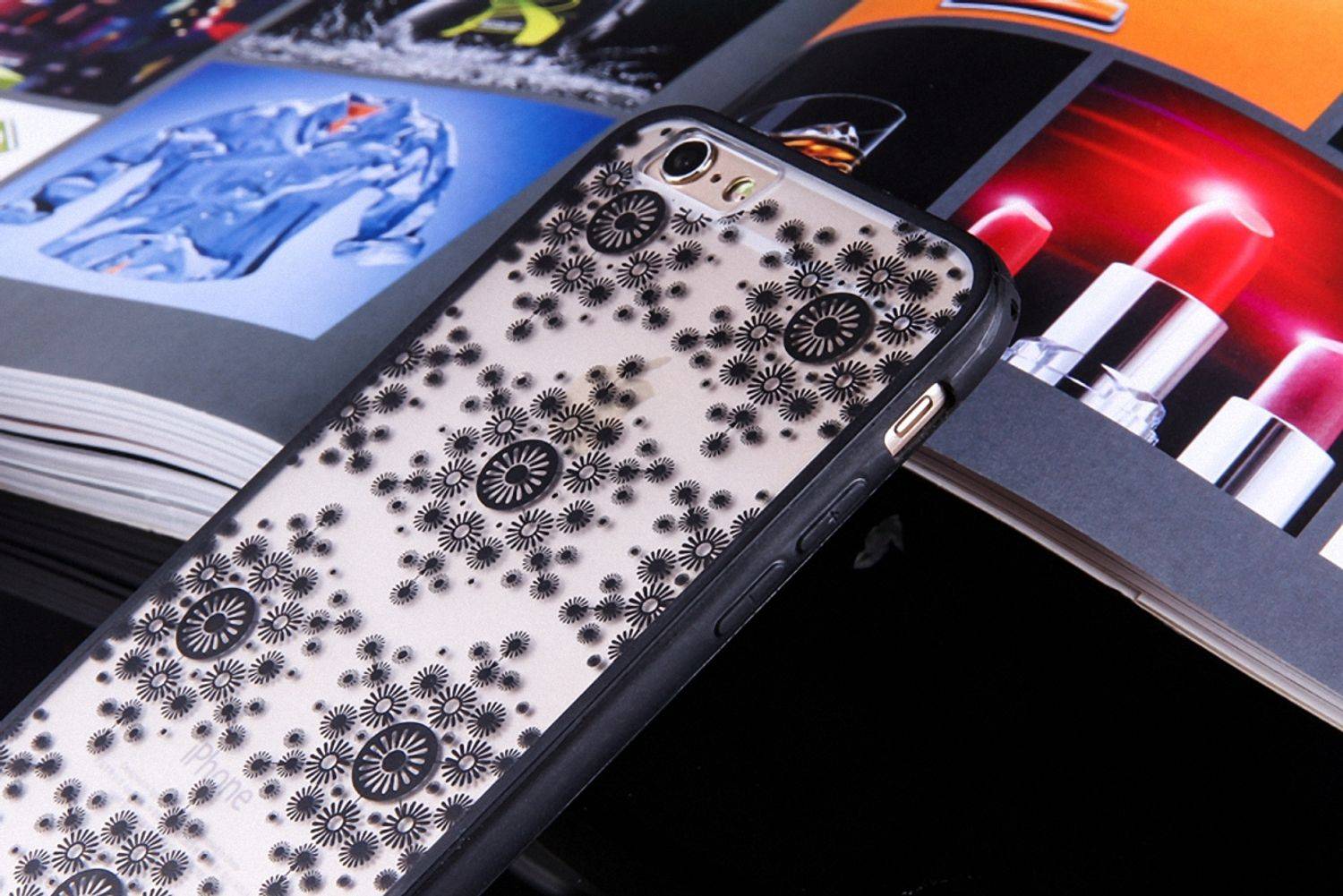 Apple IPhone 6 Plus / 6s Plus Handyhülle Backcover Schwarz