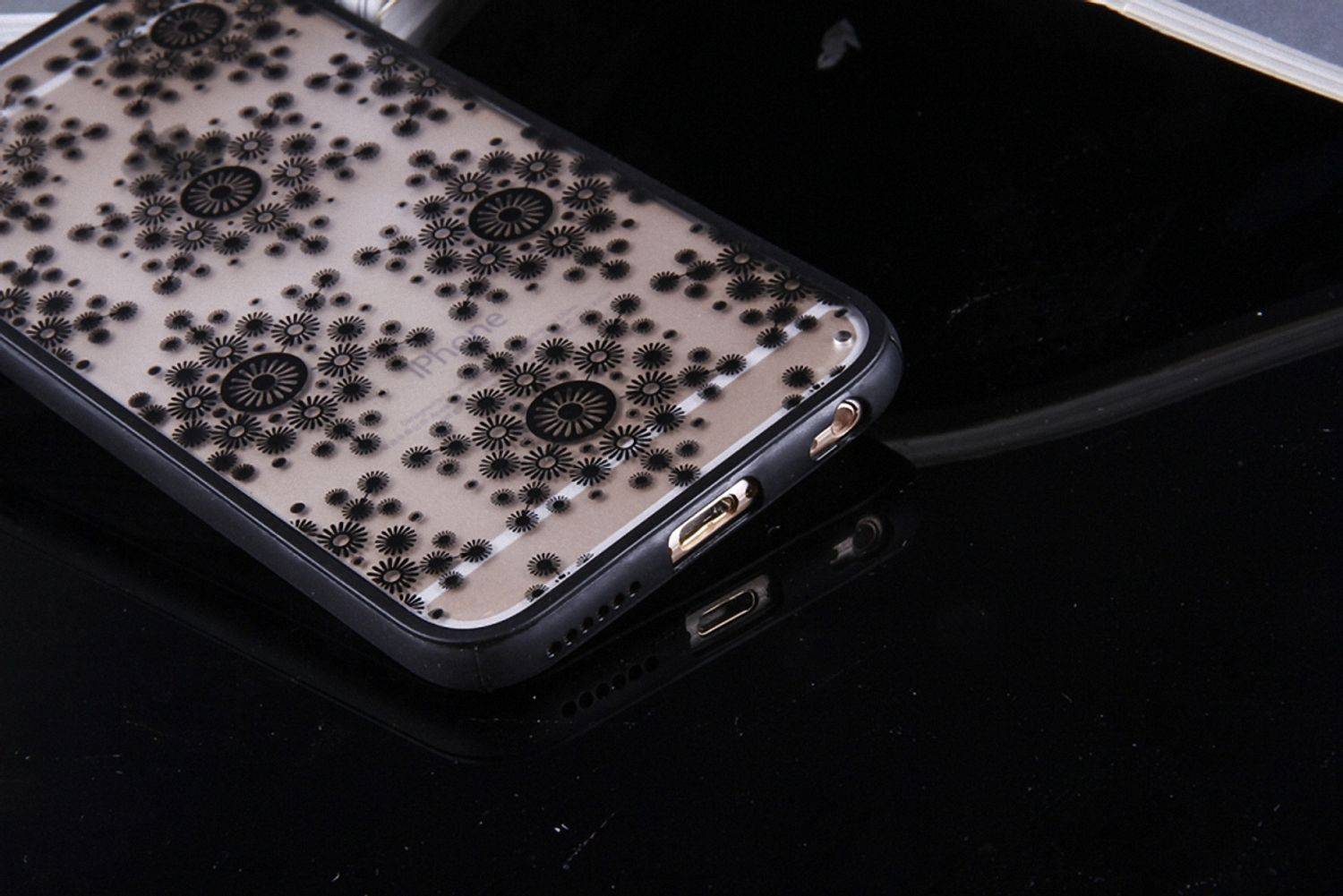 Apple IPhone 6 Plus / 6s Plus Handyhülle Backcover Schwarz