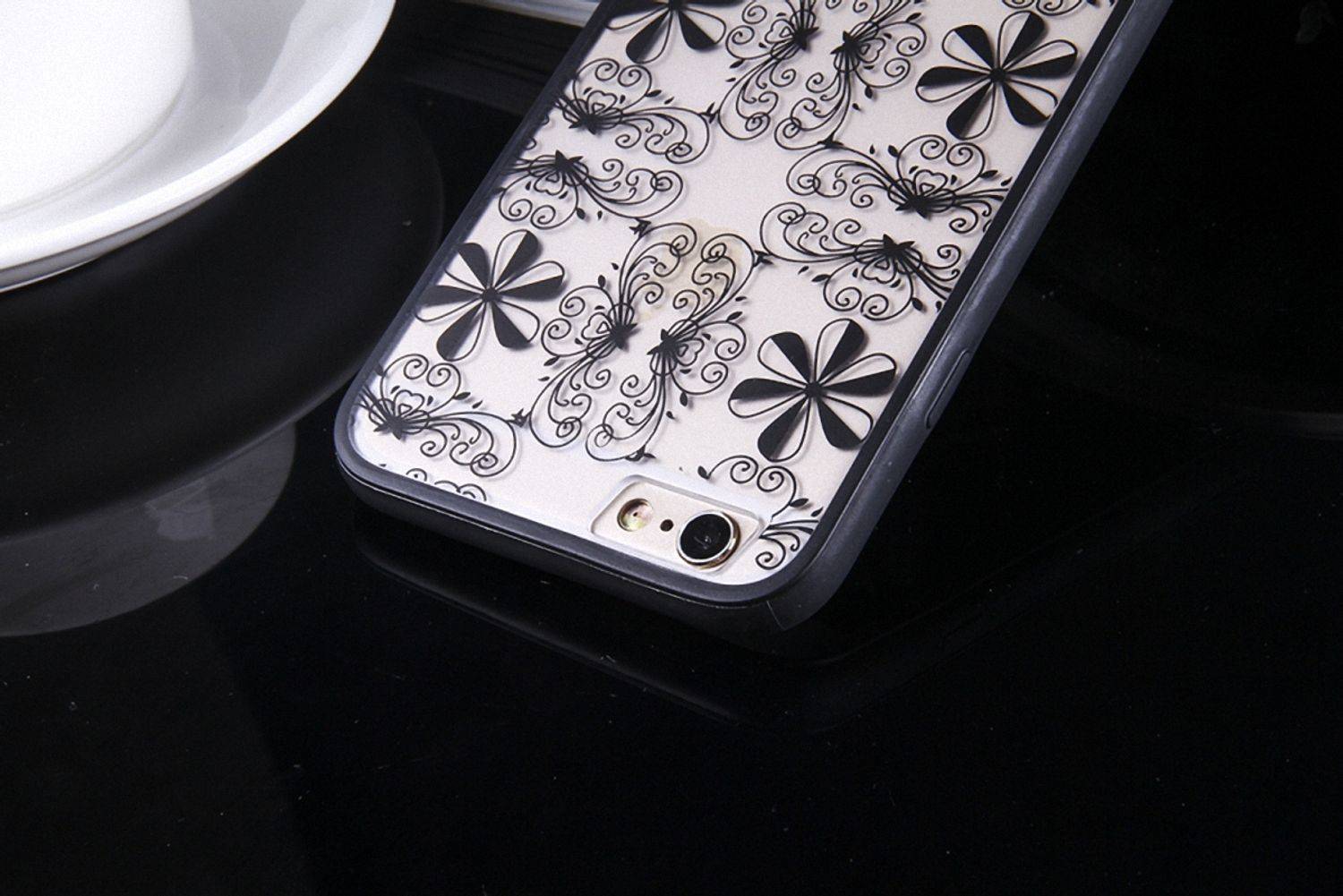 Apple IPhone 6 Plus / 6s Plus Handyhülle Backcover Schwarz