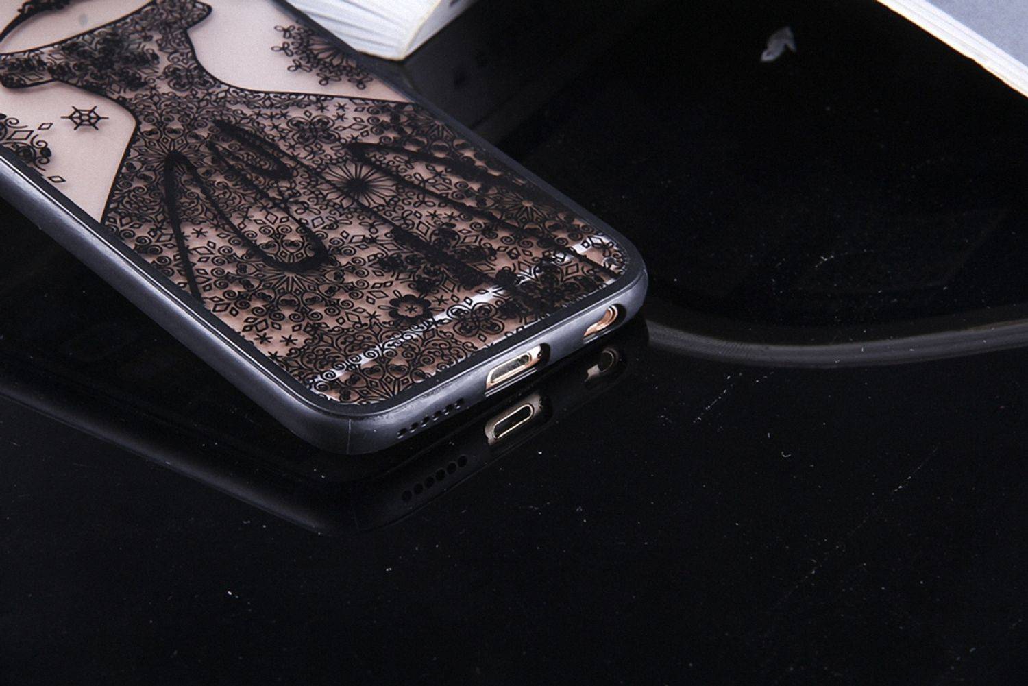Apple IPhone 6 Plus / 6s Plus Handyhülle Backcover Schwarz