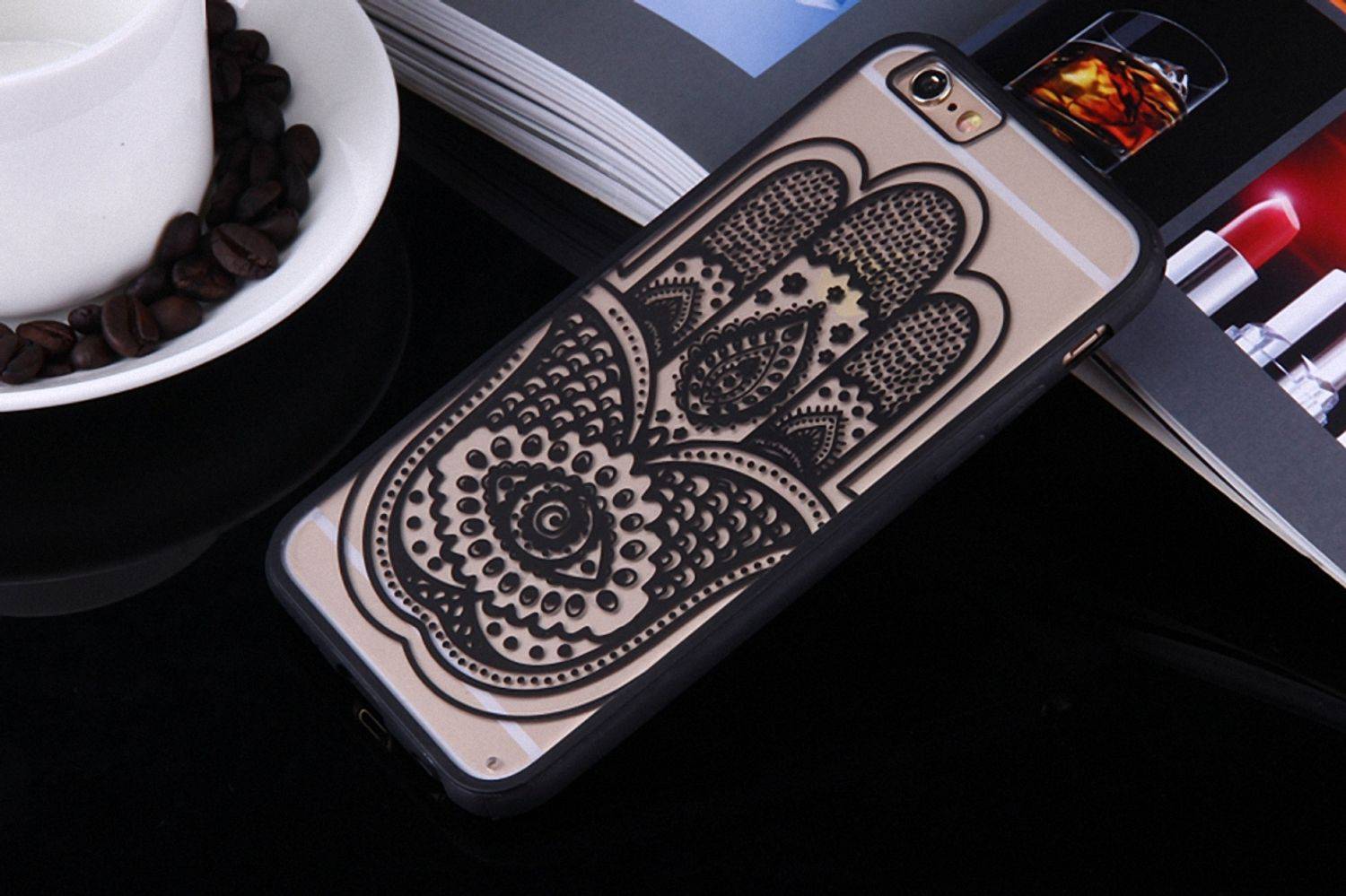 Apple IPhone 6 Plus / 6s Plus Handyhülle Backcover Schwarz