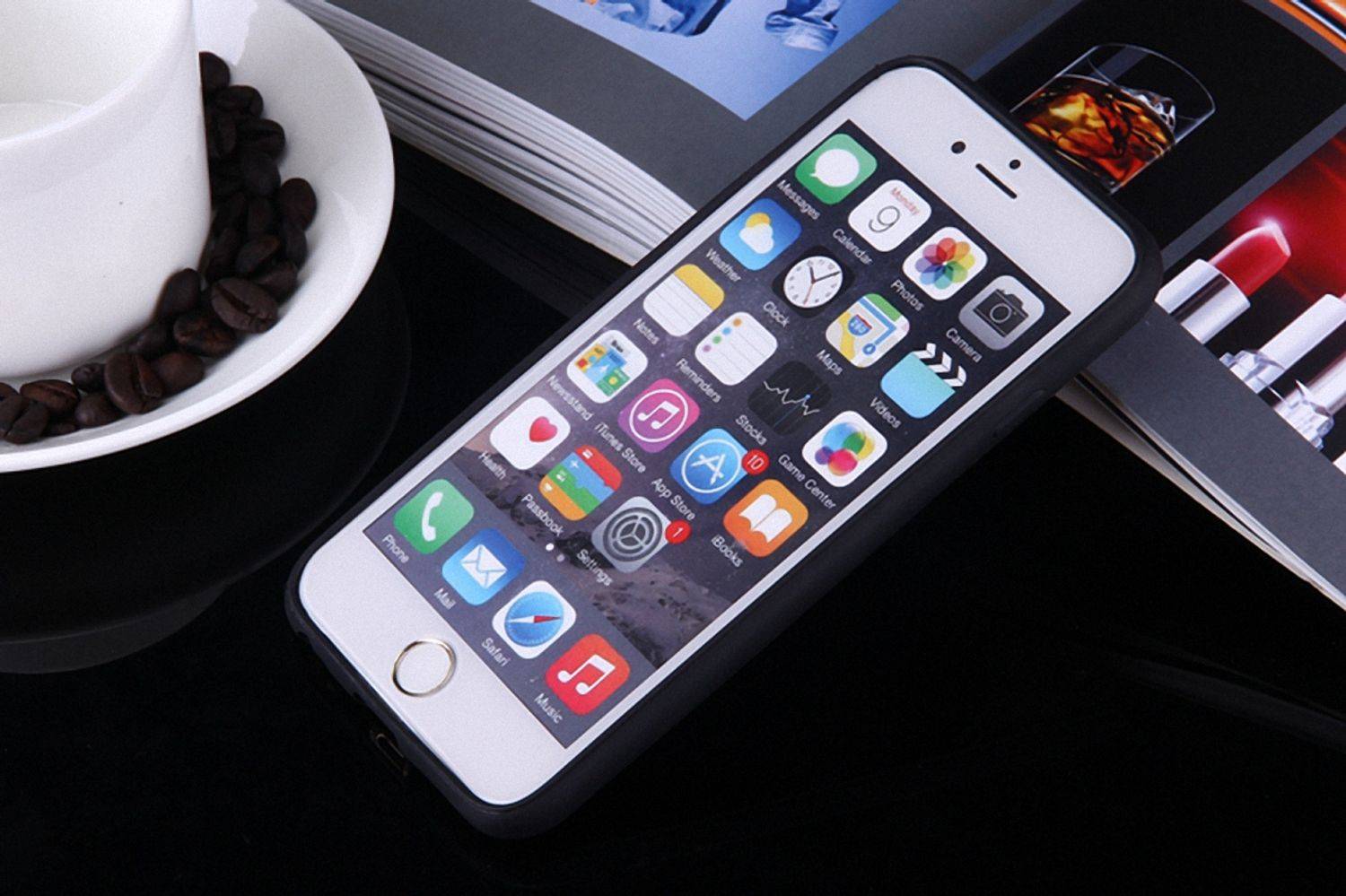 Apple IPhone 6 Plus / 6s Plus Handyhülle Backcover Schwarz
