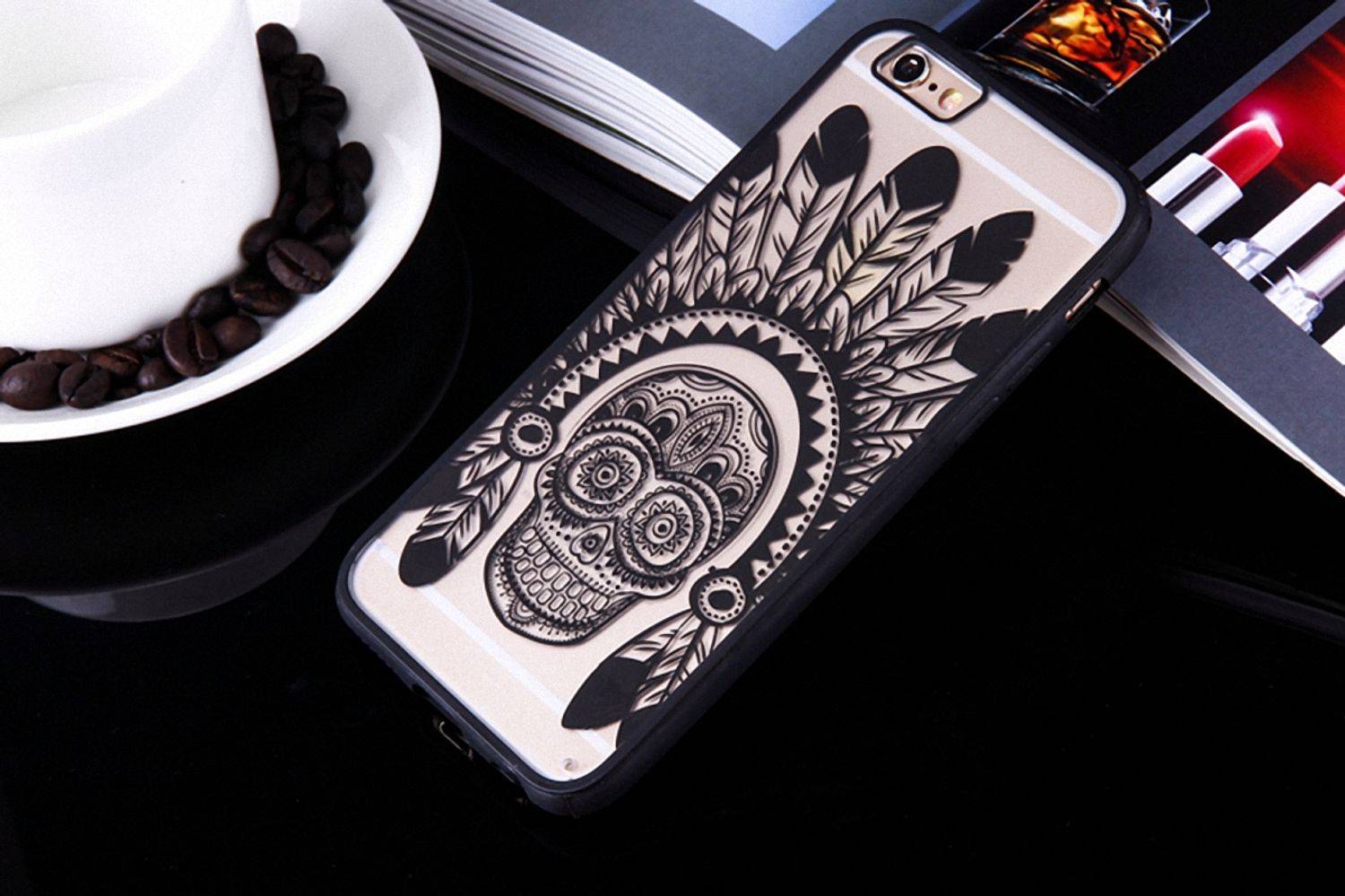 Apple iPhone 7 Plus / 8 Plus Handyhülle Backcover Schwarz