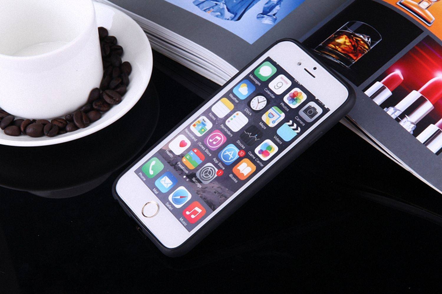 Apple iPhone 7 Plus / 8 Plus Handyhülle Backcover Schwarz