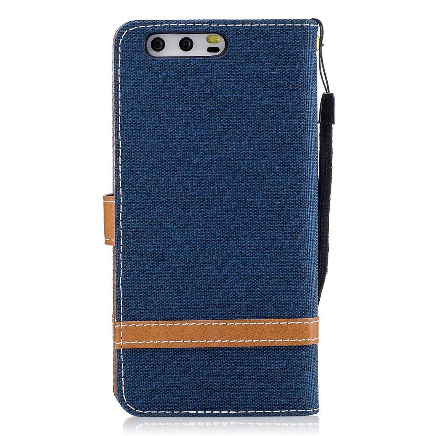 Huawei P10 Handyhülle Bookcover Blau
