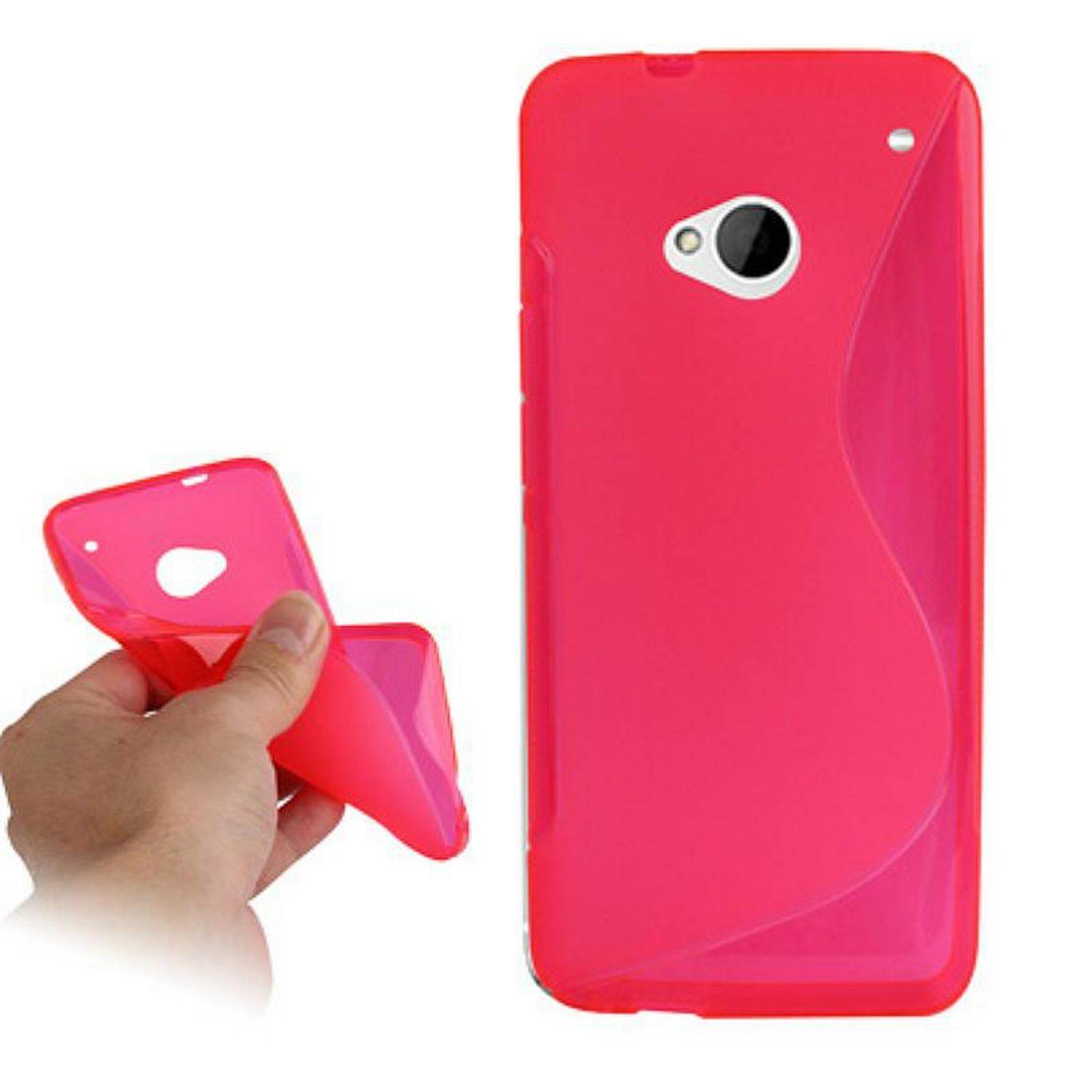 HTC One Handyhülle Backcover Transparent