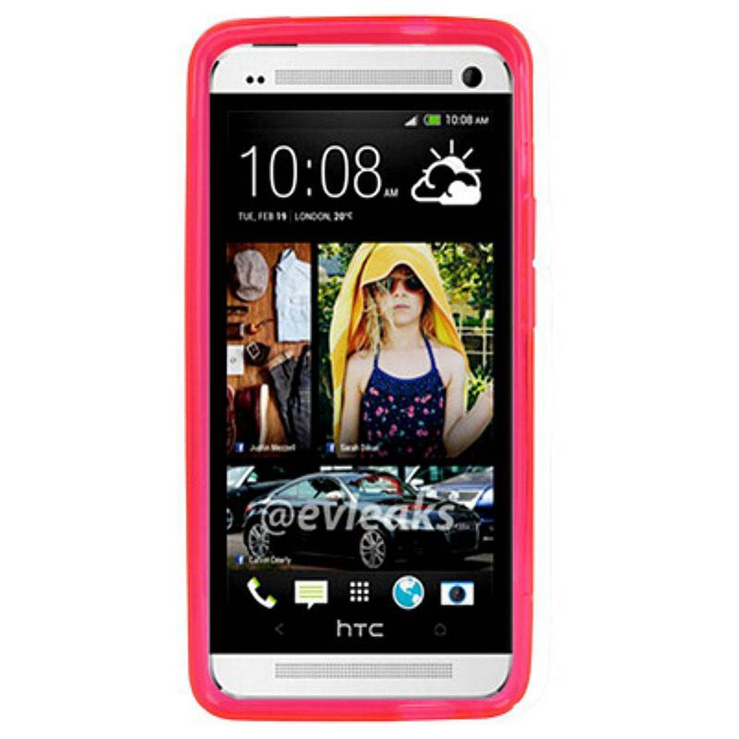 HTC One Handyhülle Backcover Transparent