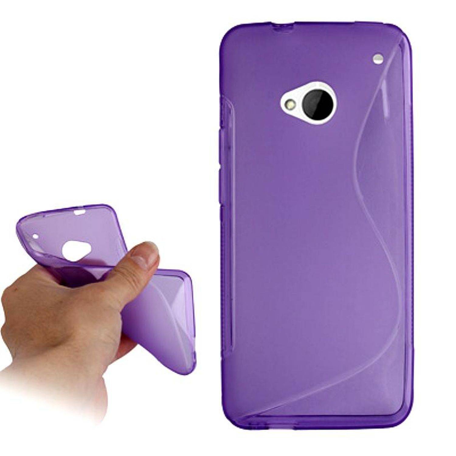 HTC One Handyhülle Backcover Transparent
