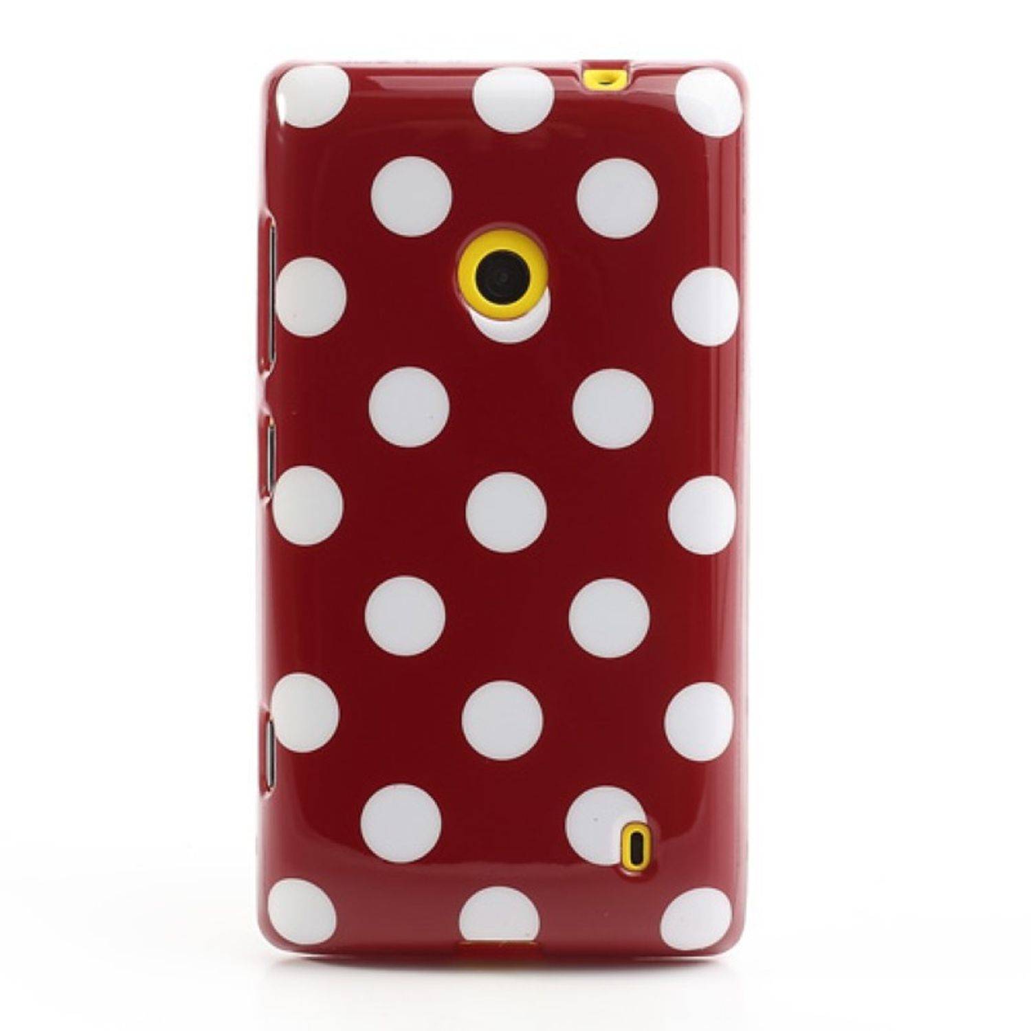 Nokia Lumia 520 Handyhülle Backcover Rot