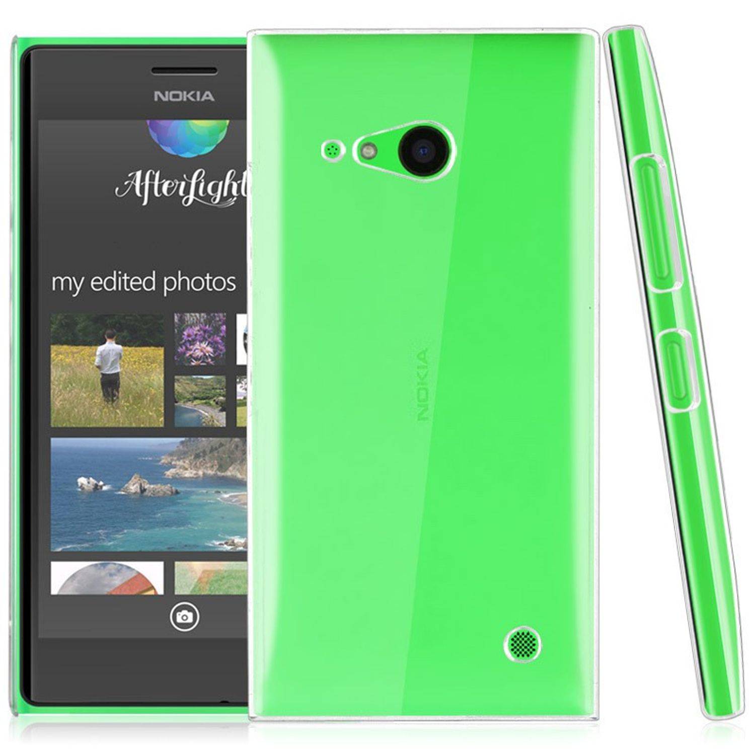 Nokia Lumia 730 Handyhülle Backcover Transparent