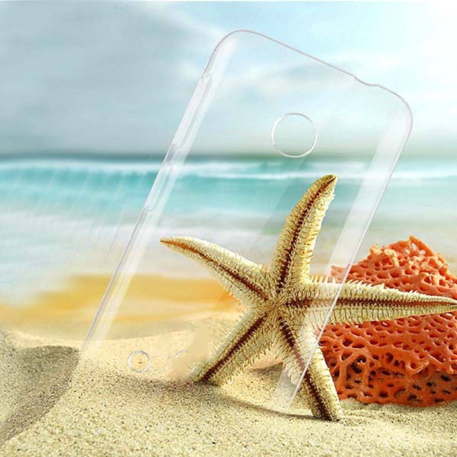Nokia Lumia 730 Handyhülle Backcover Transparent