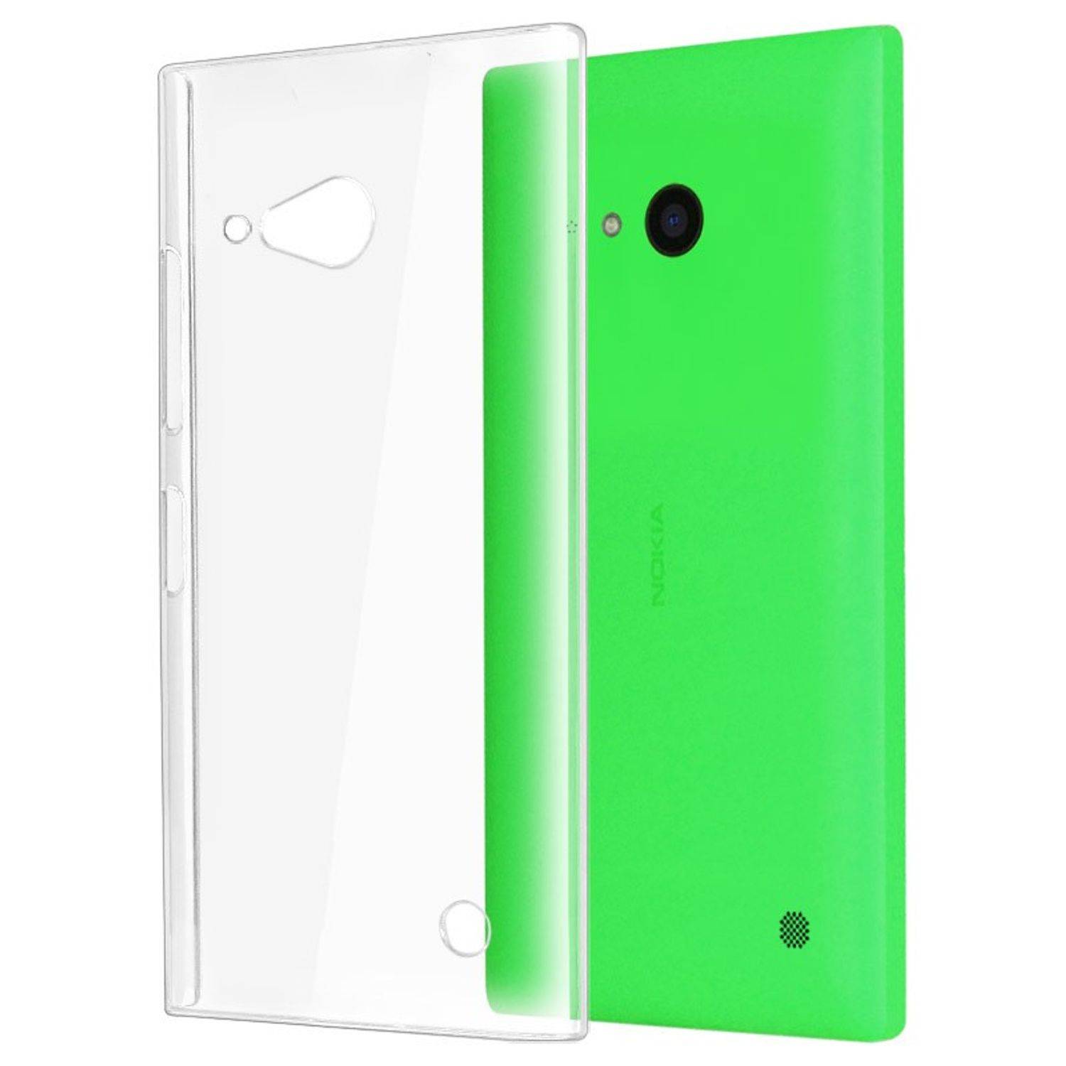 Nokia Lumia 730 Handyhülle Backcover Transparent