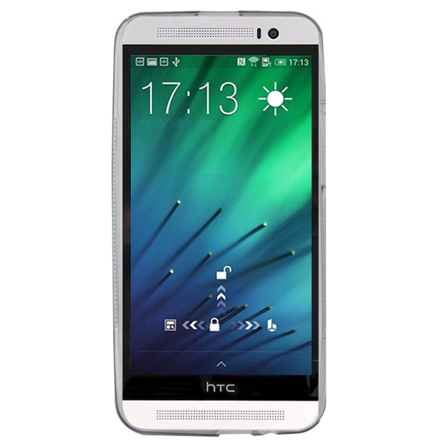 HTC One E8 Handyhülle Backcover Grau