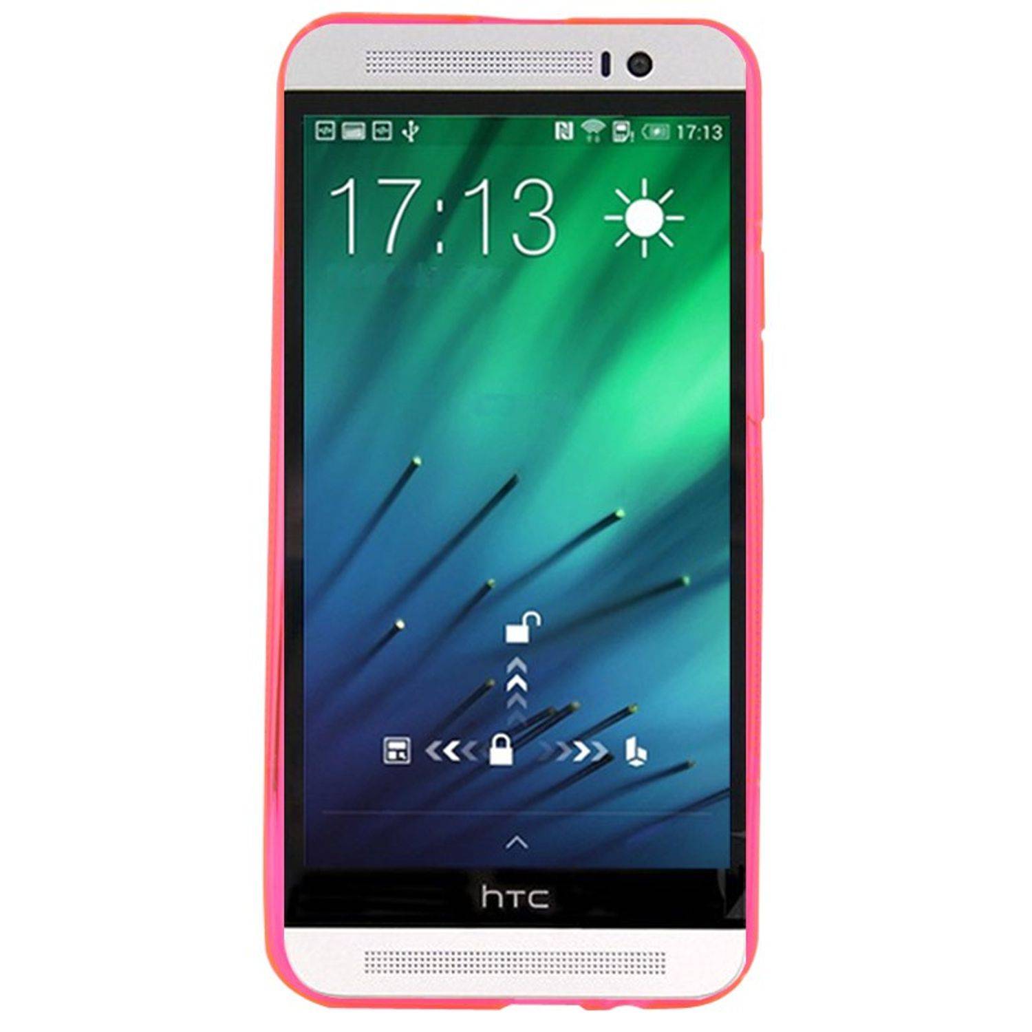 HTC One E8 Handyhülle Backcover Rosa
