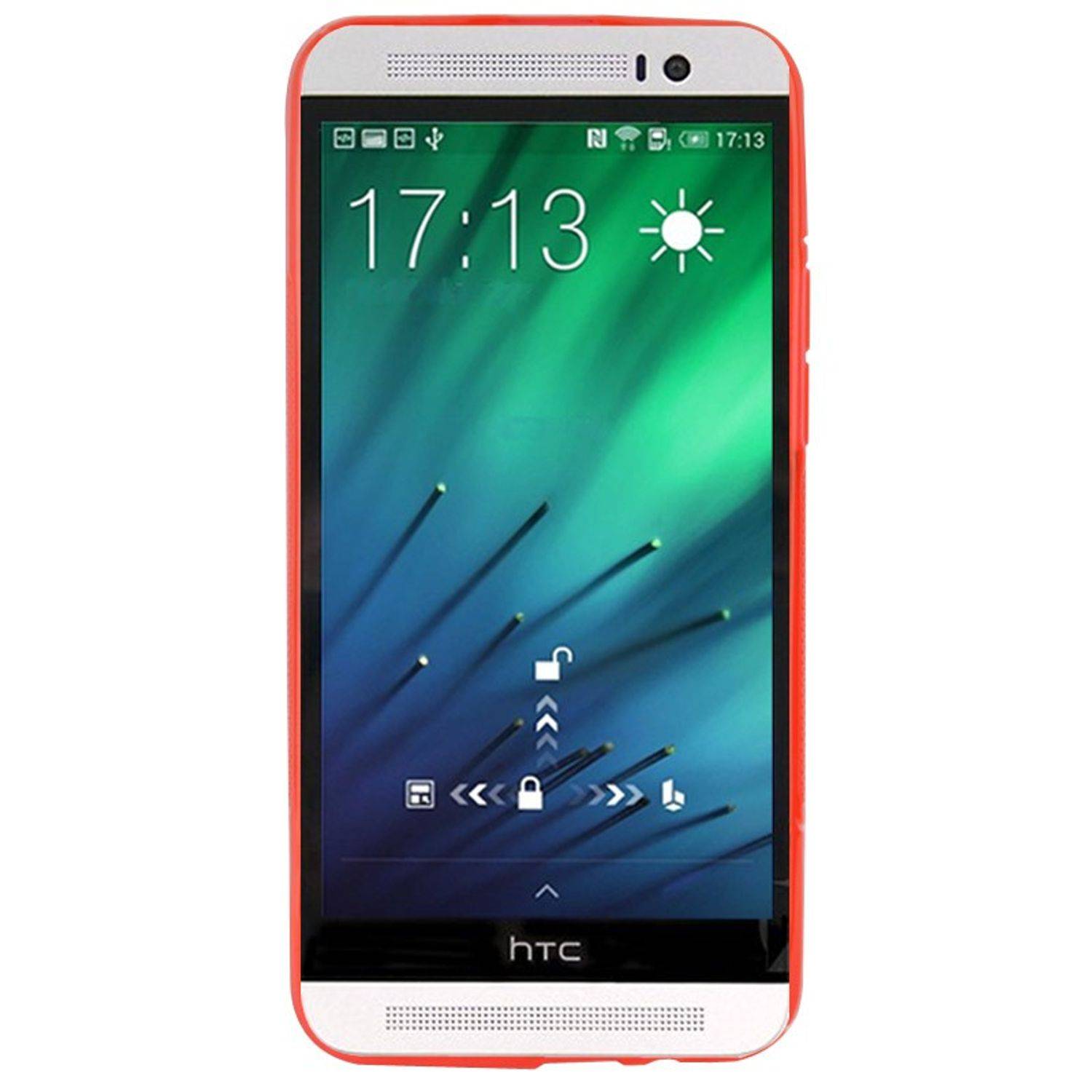 HTC One E8 Handyhülle Backcover Rot