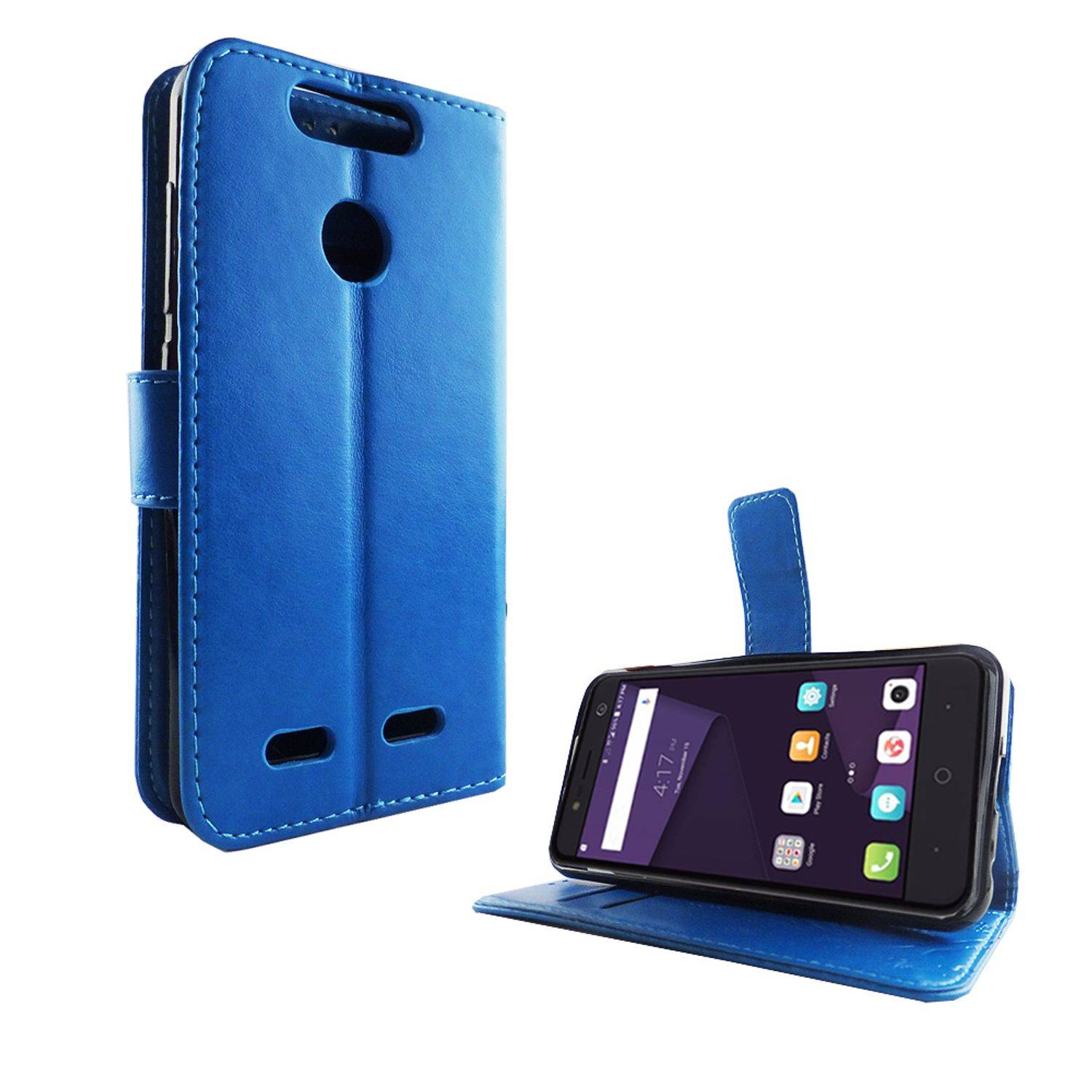 ZTE Blade V8 Lite Handyhülle Bookcover Blau