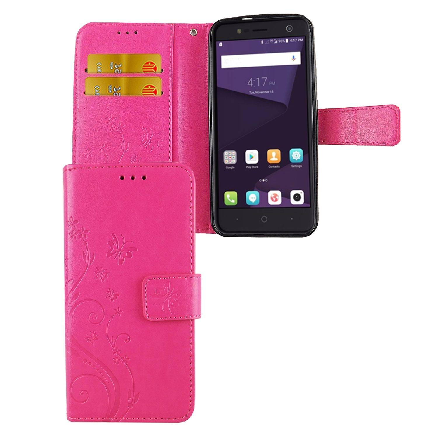 ZTE Blade V8 Lite Handyhülle Bookcover Rosa