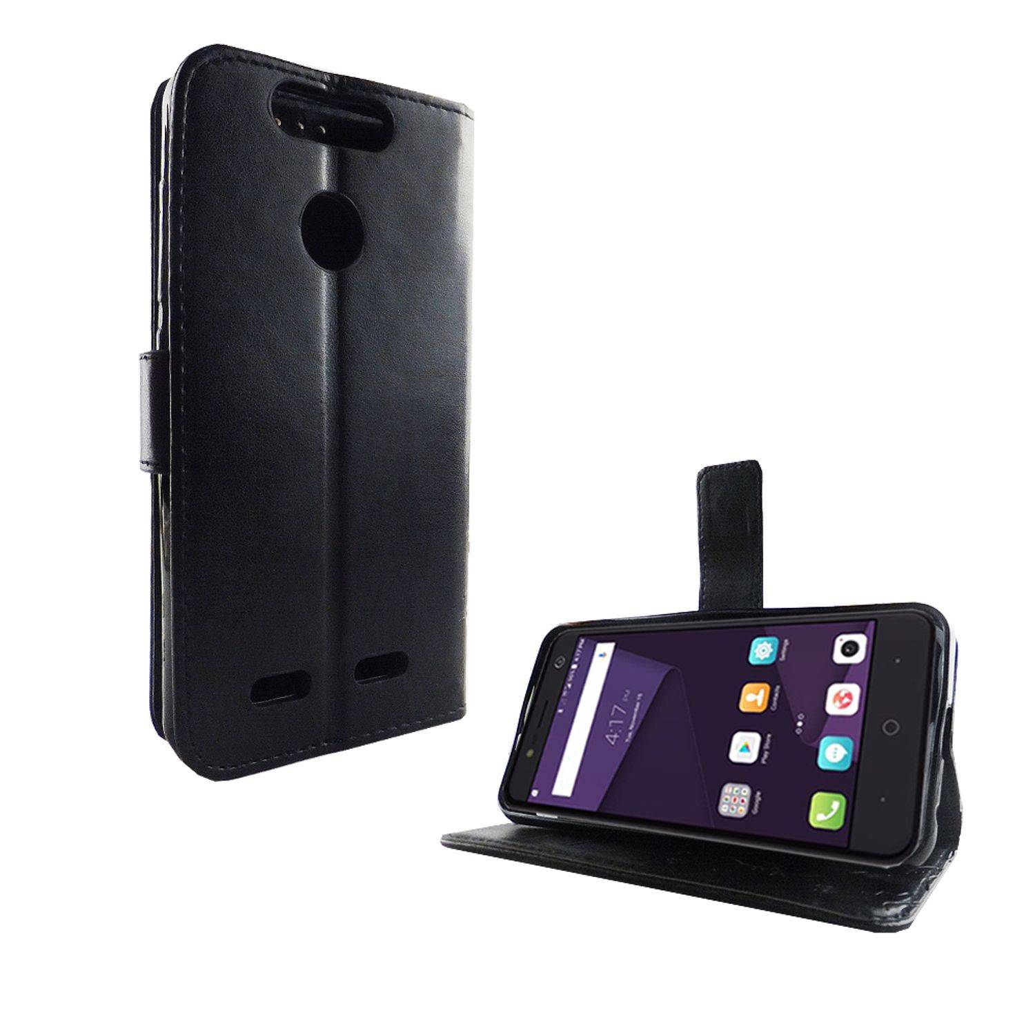 ZTE Blade V8 Lite Handyhülle Bookcover Schwarz