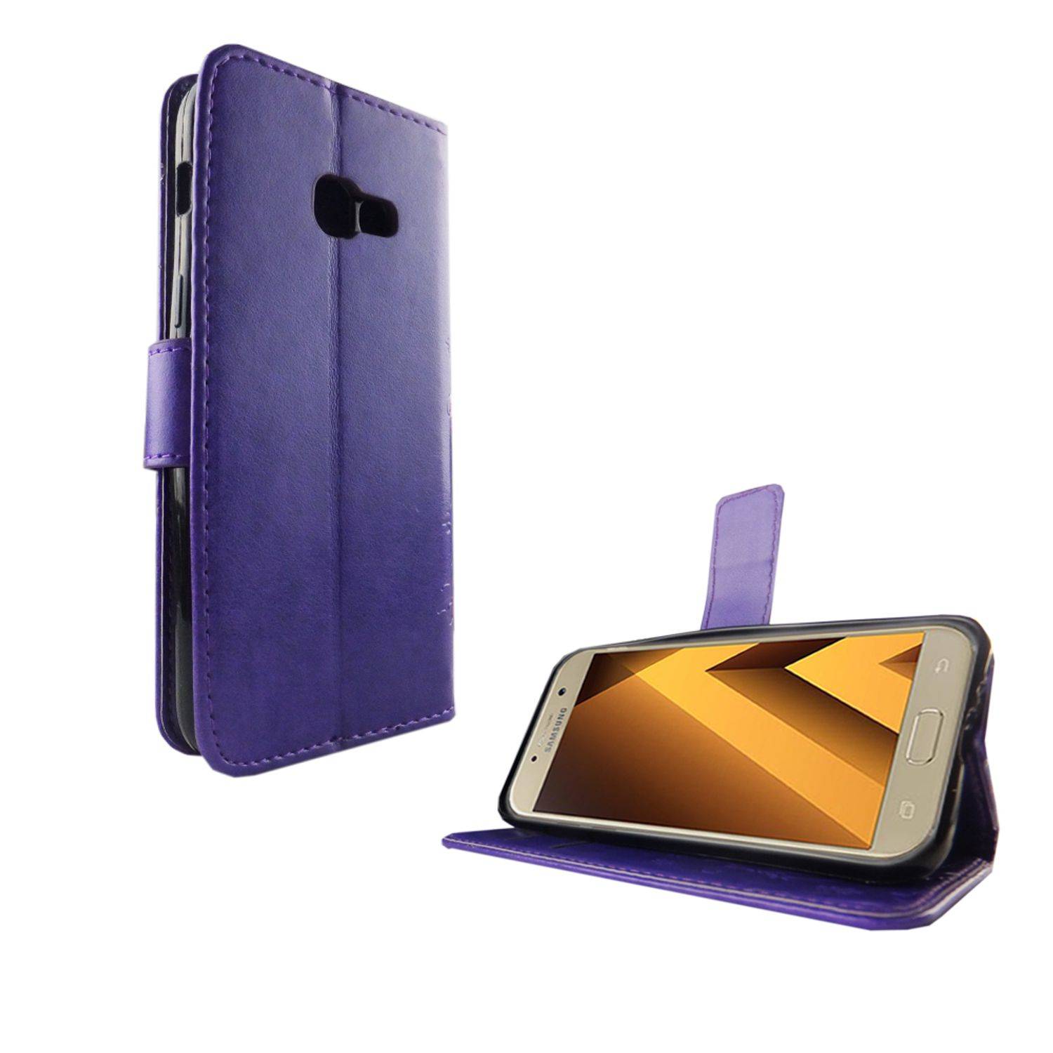 Samsung Galaxy A3 (2017) Handyhülle Bookcover Violett