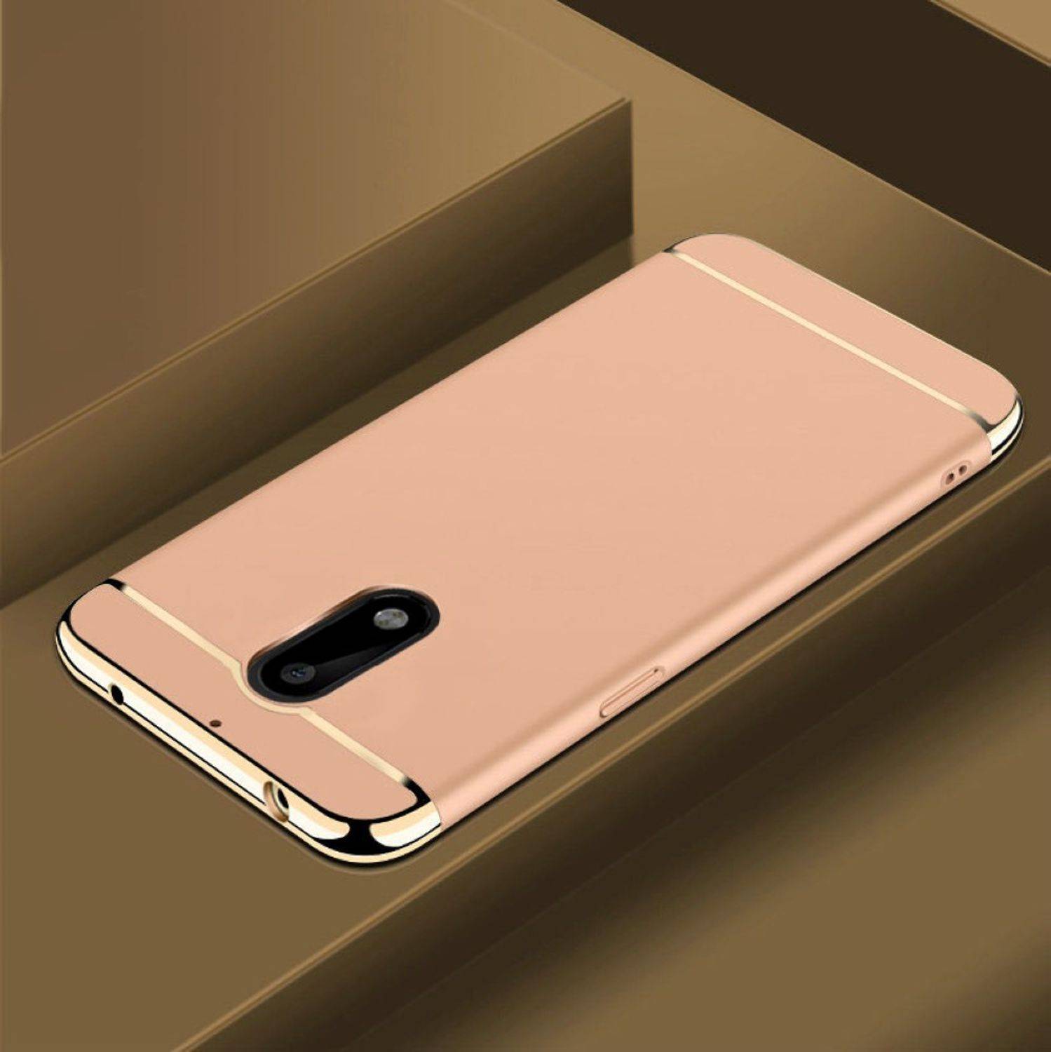 Nokia 6 Handyhülle Backcover Gold