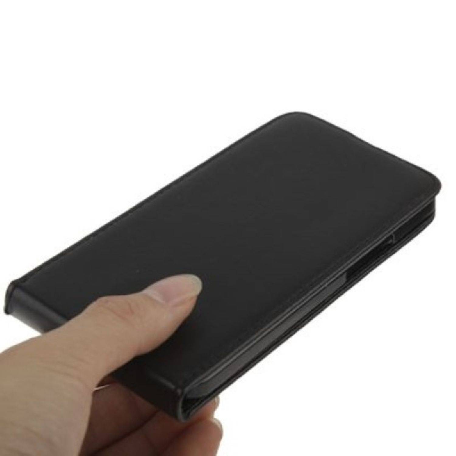 HTC One Handyhülle Backcover Schwarz