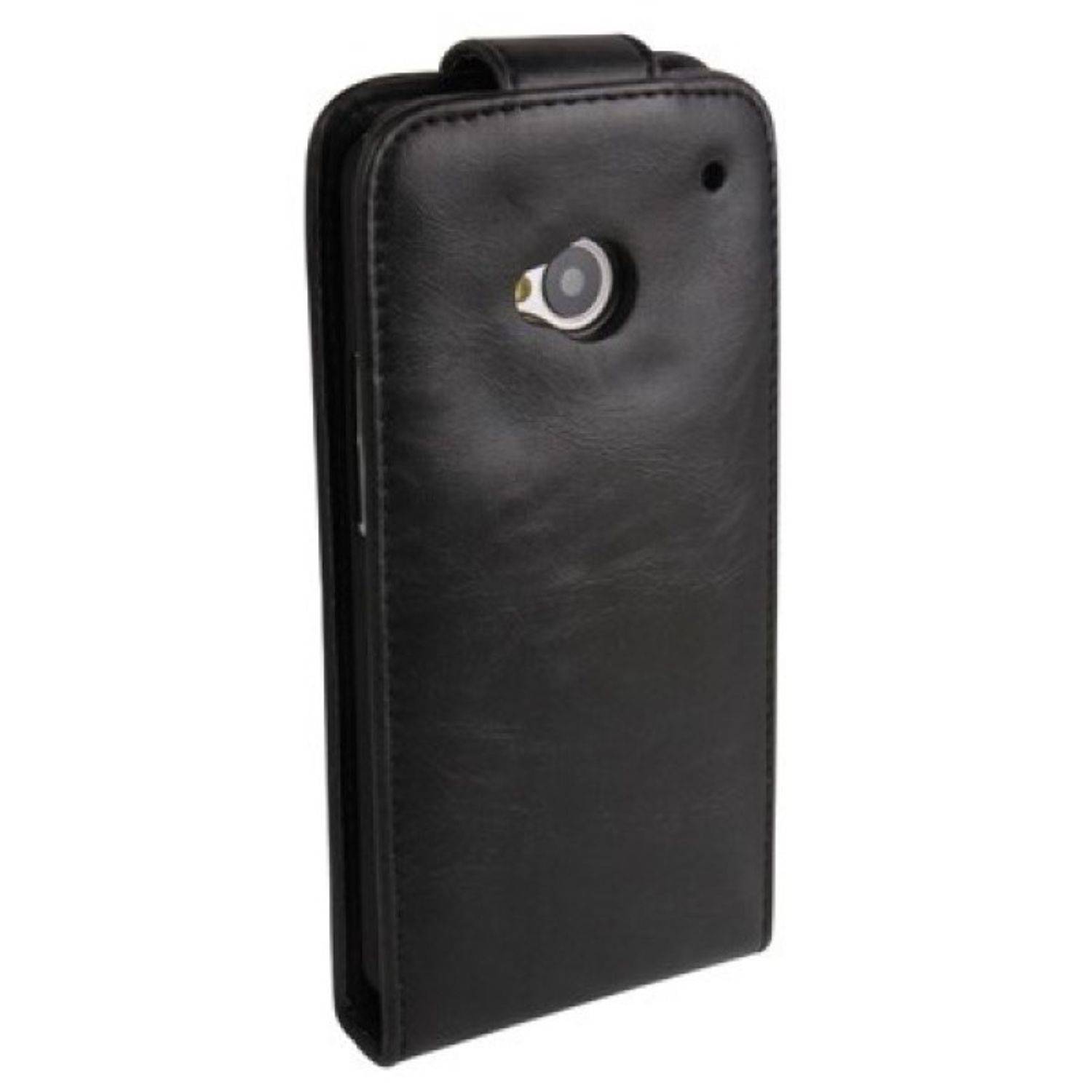 HTC One Handyhülle Backcover Schwarz