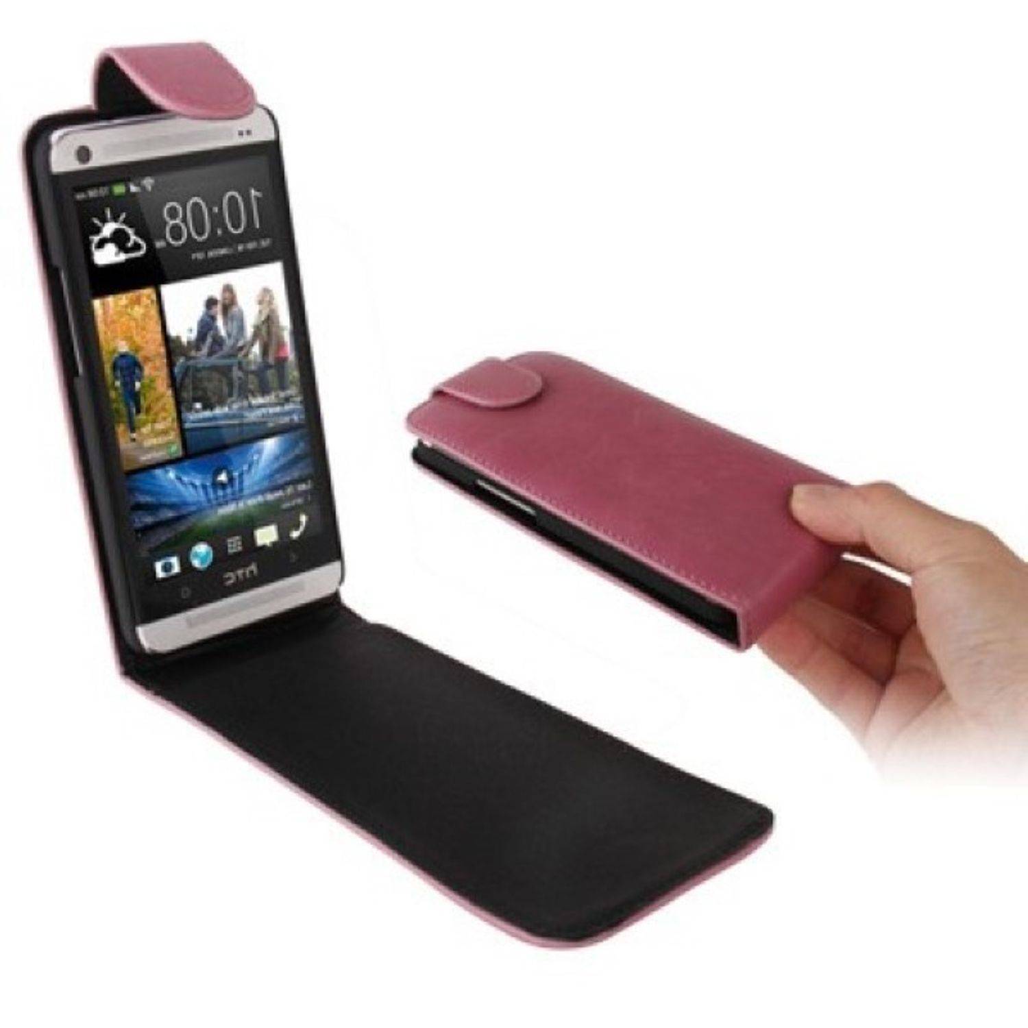 HTC One Handyhülle Backcover Rosa