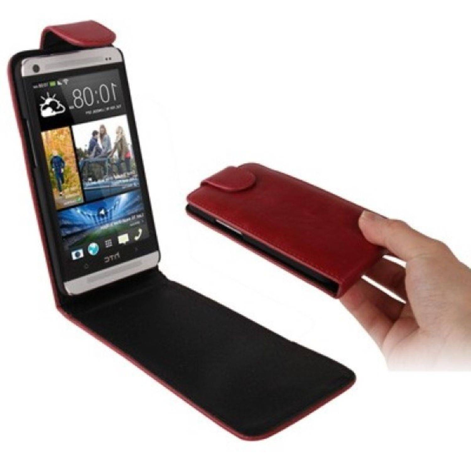 HTC One Handyhülle Backcover Rot