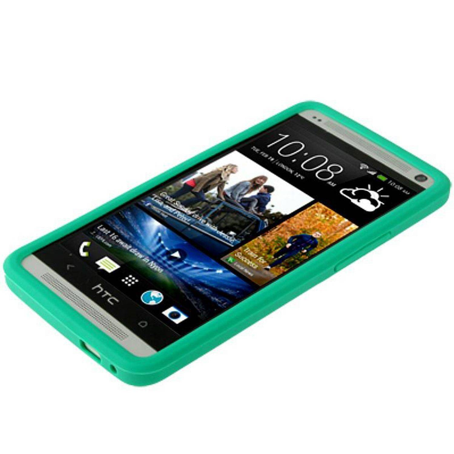 HTC One Handyhülle Backcover Gelb