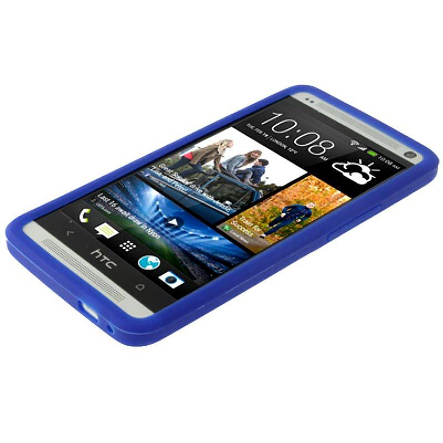 HTC One Handyhülle Backcover Orange