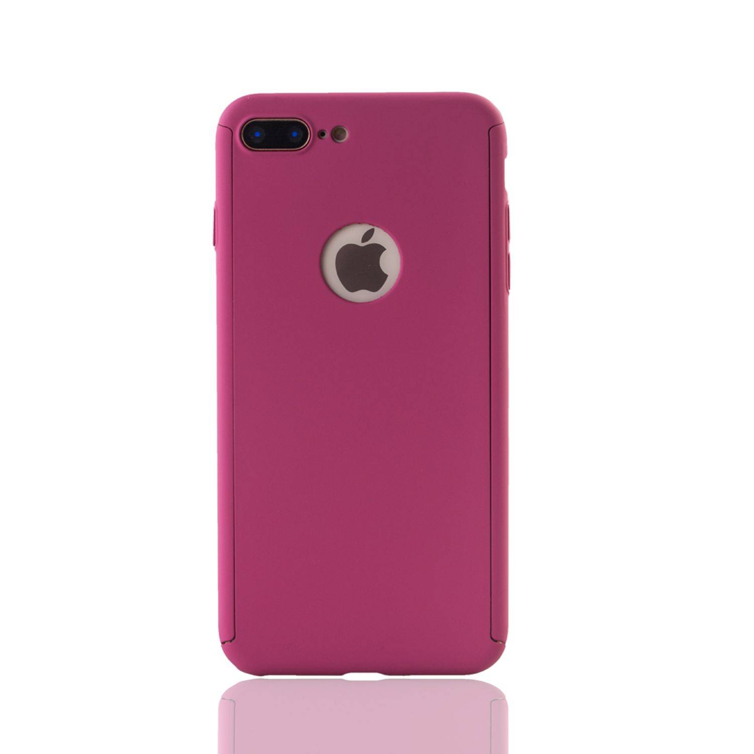 Apple iPhone 7 Plus Handyhülle 360 Grad Schutz Full Cover Rosa