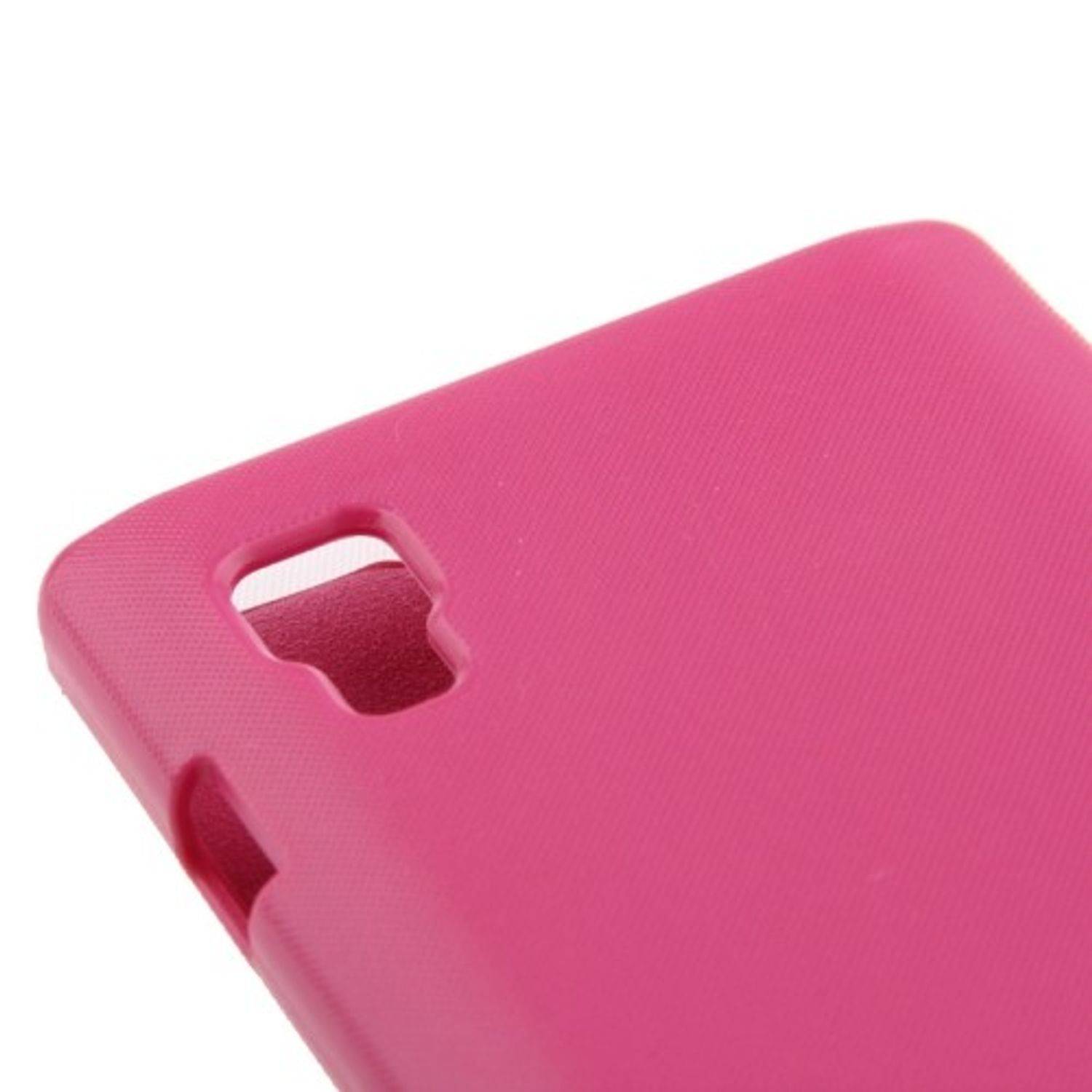 LG Optimus L9 Handyhülle Backcover Weiß