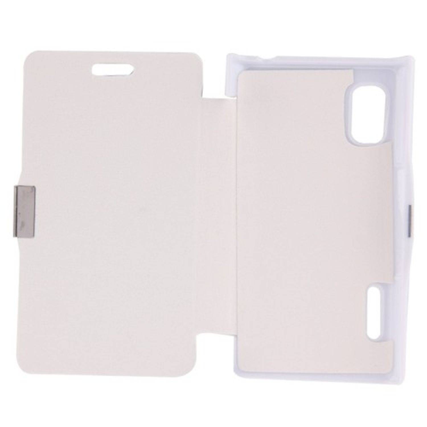 LG Optimus L5 Handyhülle Backcover Weiß