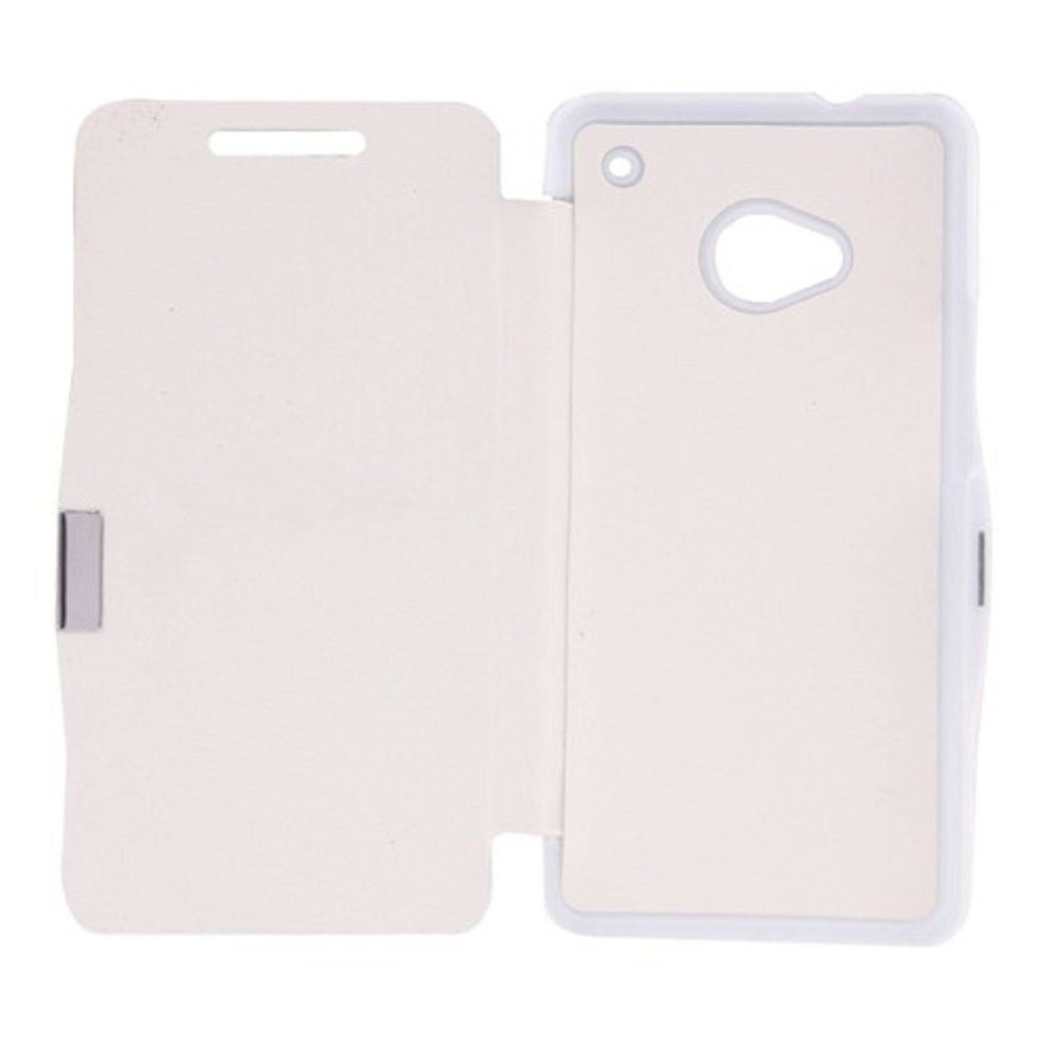HTC One Handyhülle Backcover Weiß
