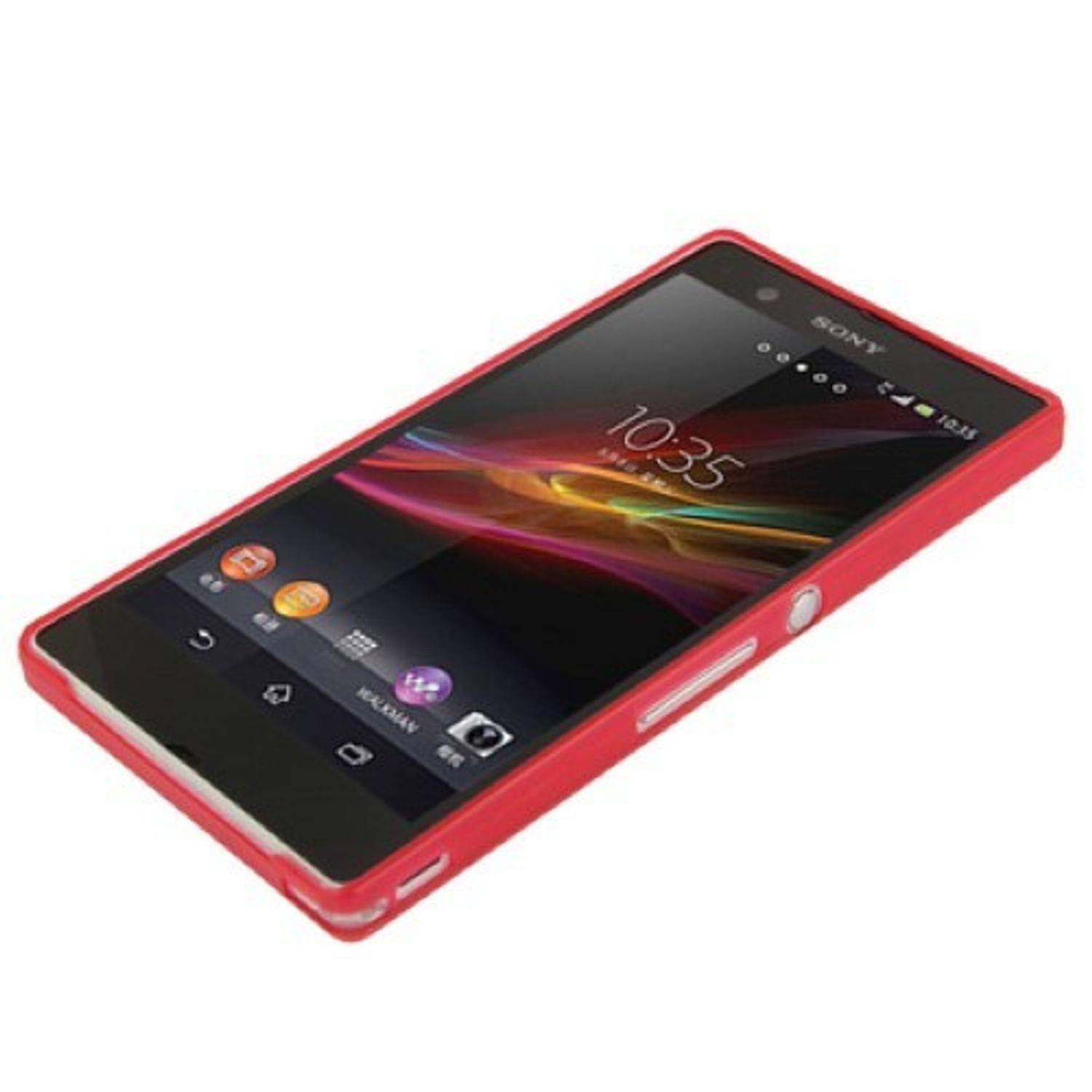 Sony Xperia Z Handyhülle Backcover Rot
