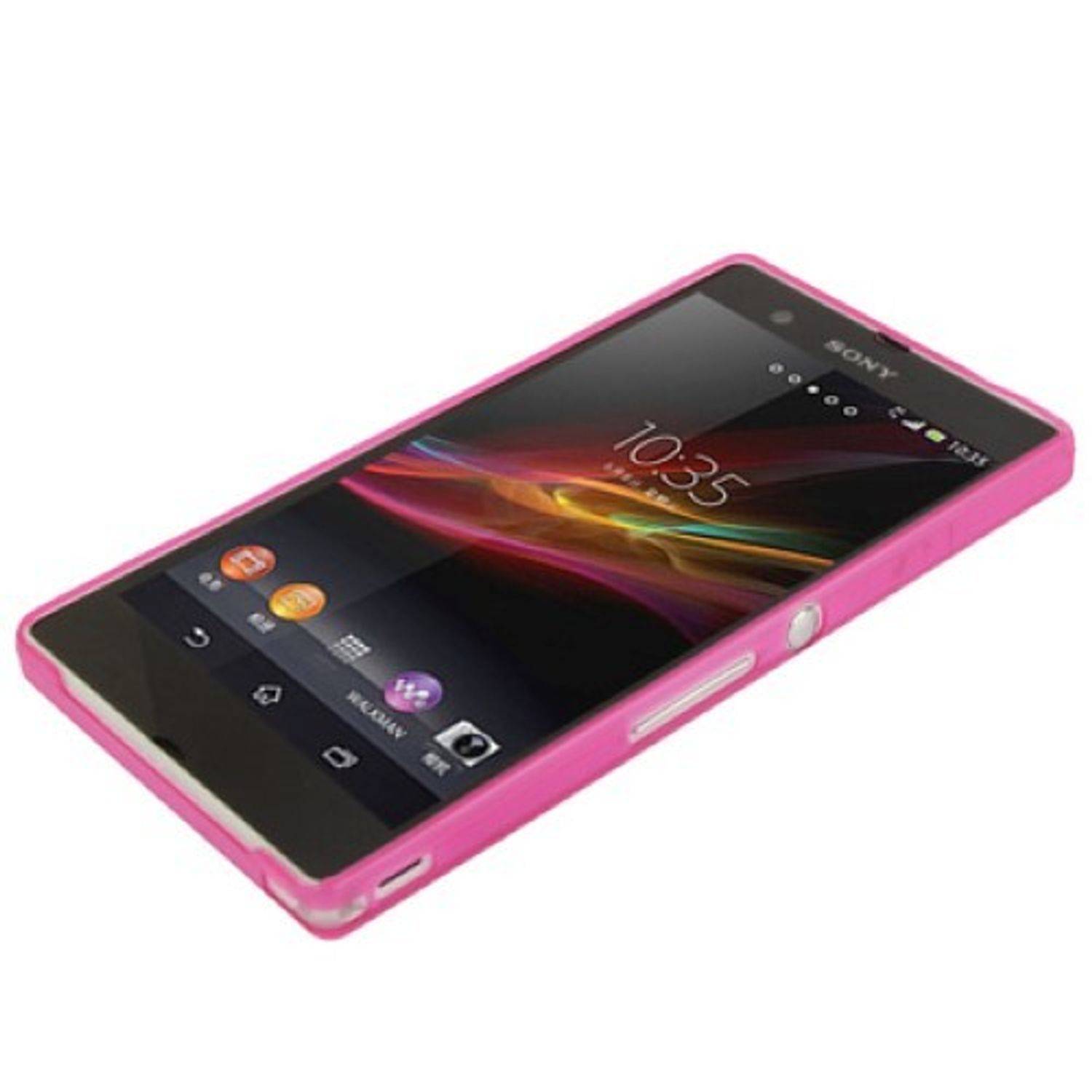 Sony Xperia Z Handyhülle Backcover Rosa
